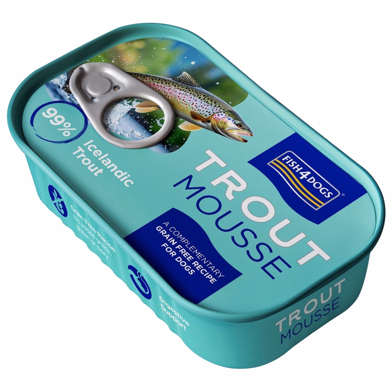 Fish4Dogs Finest Tin - Trout Mousse 90g