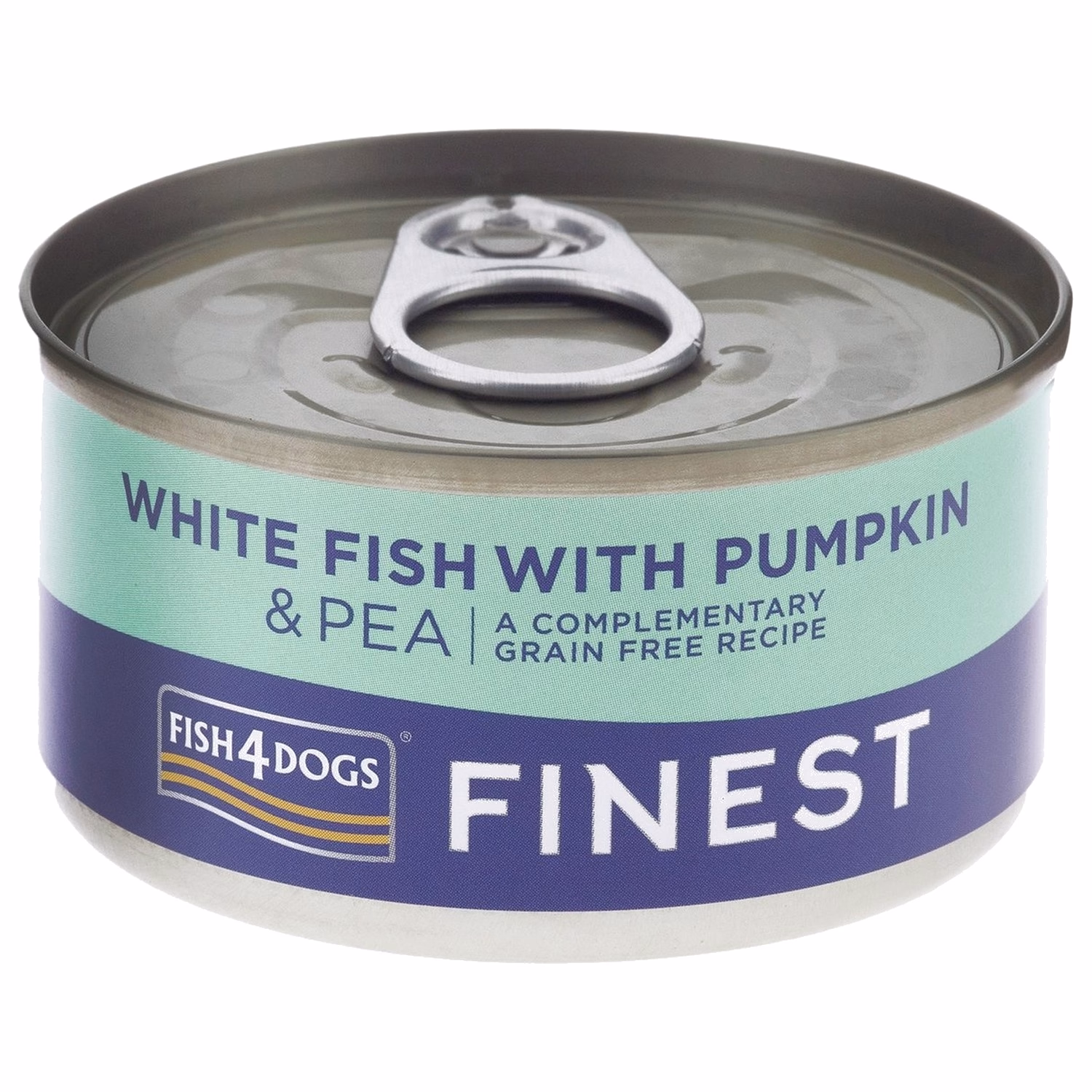 Fish4Dogs Dog Wet Food - Finest White Fish With Pumpkin & Pea 85g