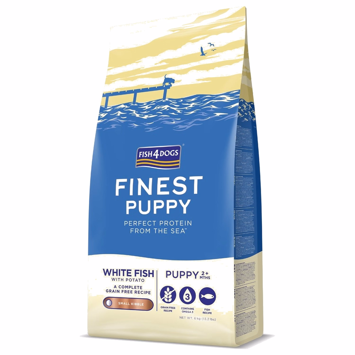 Fish4Dogs Finest 無麩質低敏幼犬乾糧 - 細粒 - 深海白魚配方