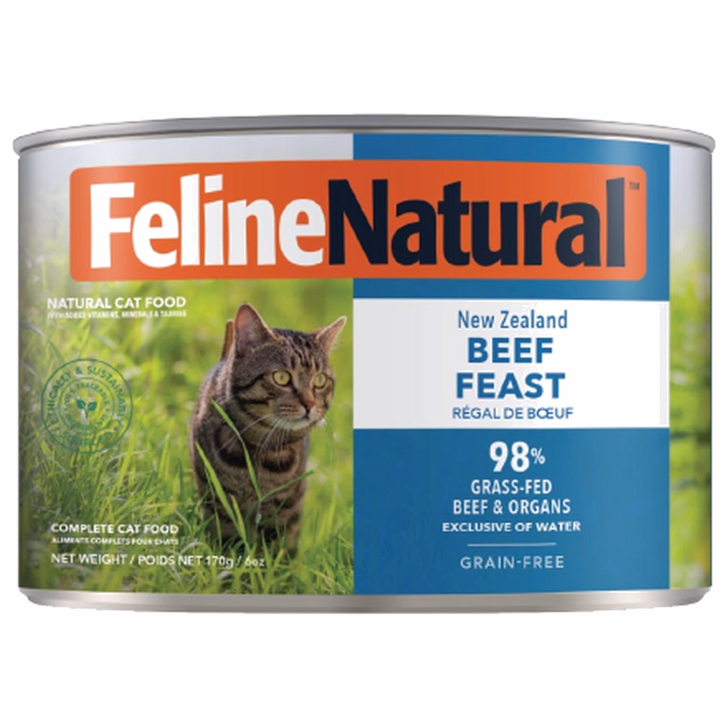 Feline Natural Cat Can Food - Beef Feast