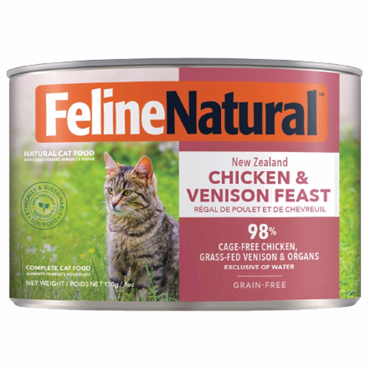Feline Natural Cat Can Food - Chicken & Venison