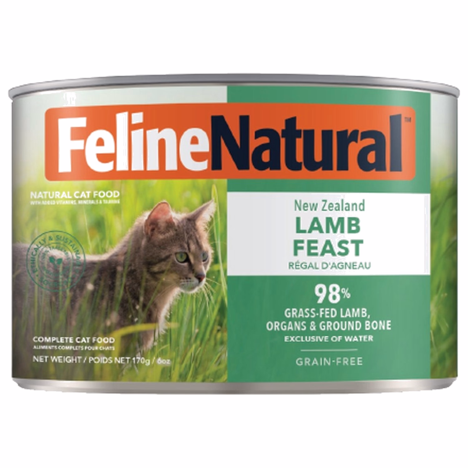 Feline Natural Cat Can Food - Grain Free - Lamb Feast