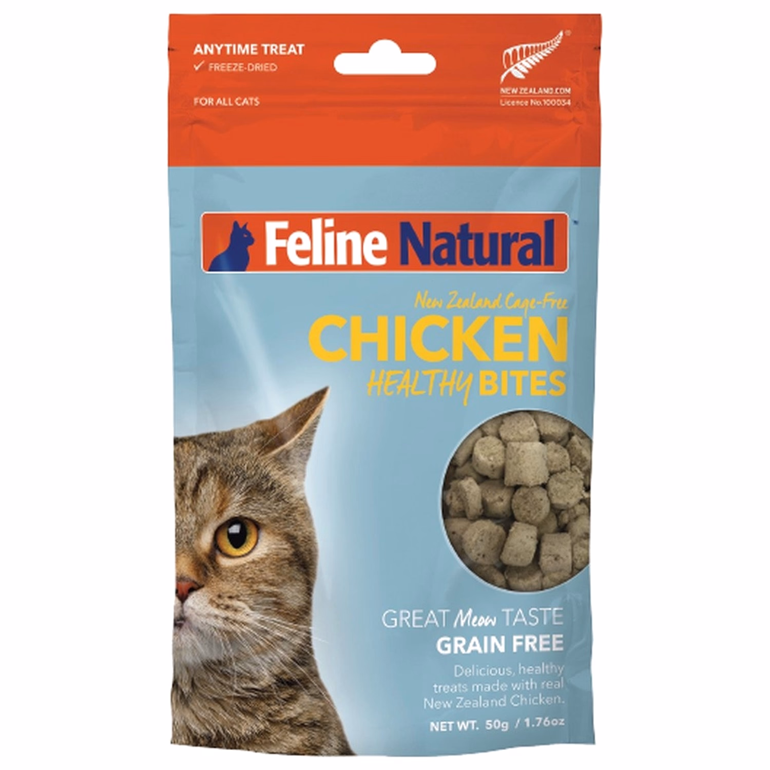 Feline Natural健康貓小食 - 凍乾脫水雞肉粒 50g