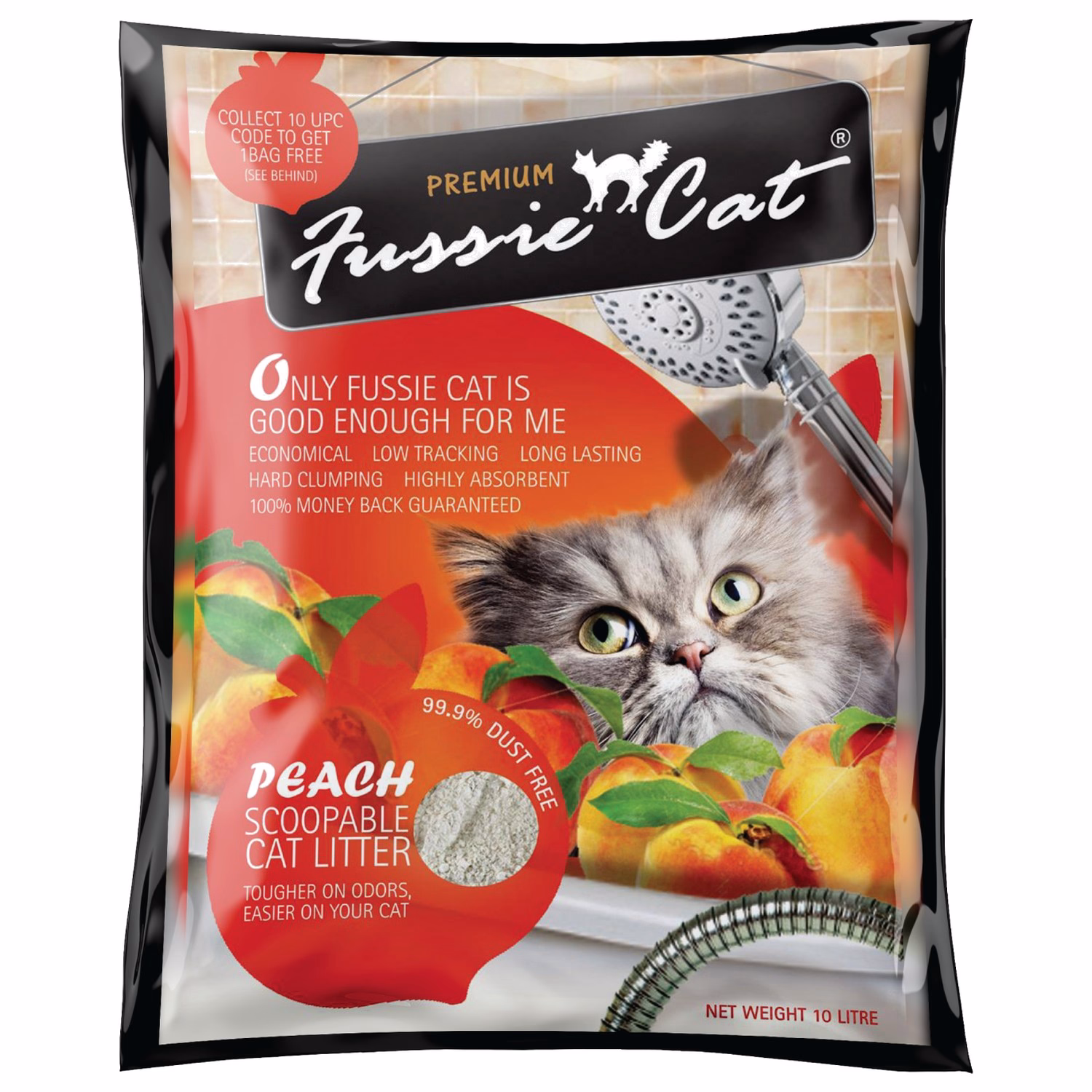 Fussie Cat Litter - Peach 10L
