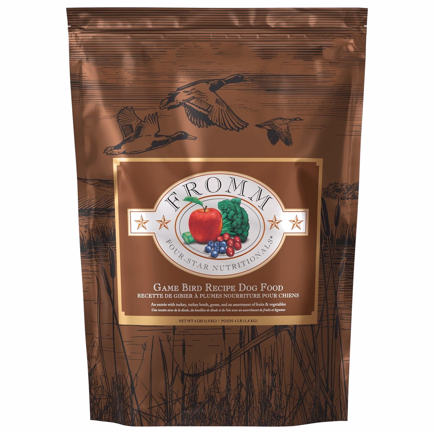 FROMM 美國福摩狗乾糧 - 四星 無穀物 -  全家禽蔬菜配方 4lb - EXP 29-10-2026