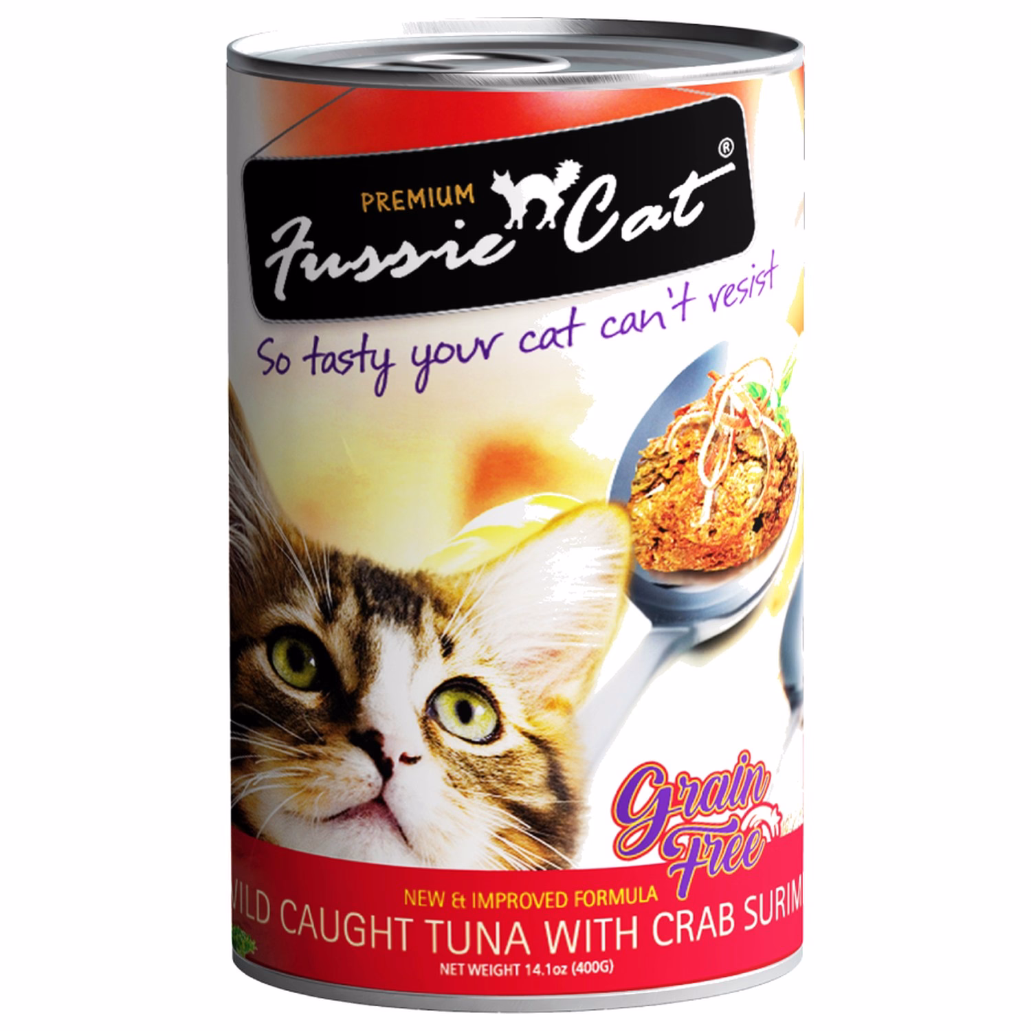 Fussie Cat Can - Wild Caught Tuna & Crab 400g