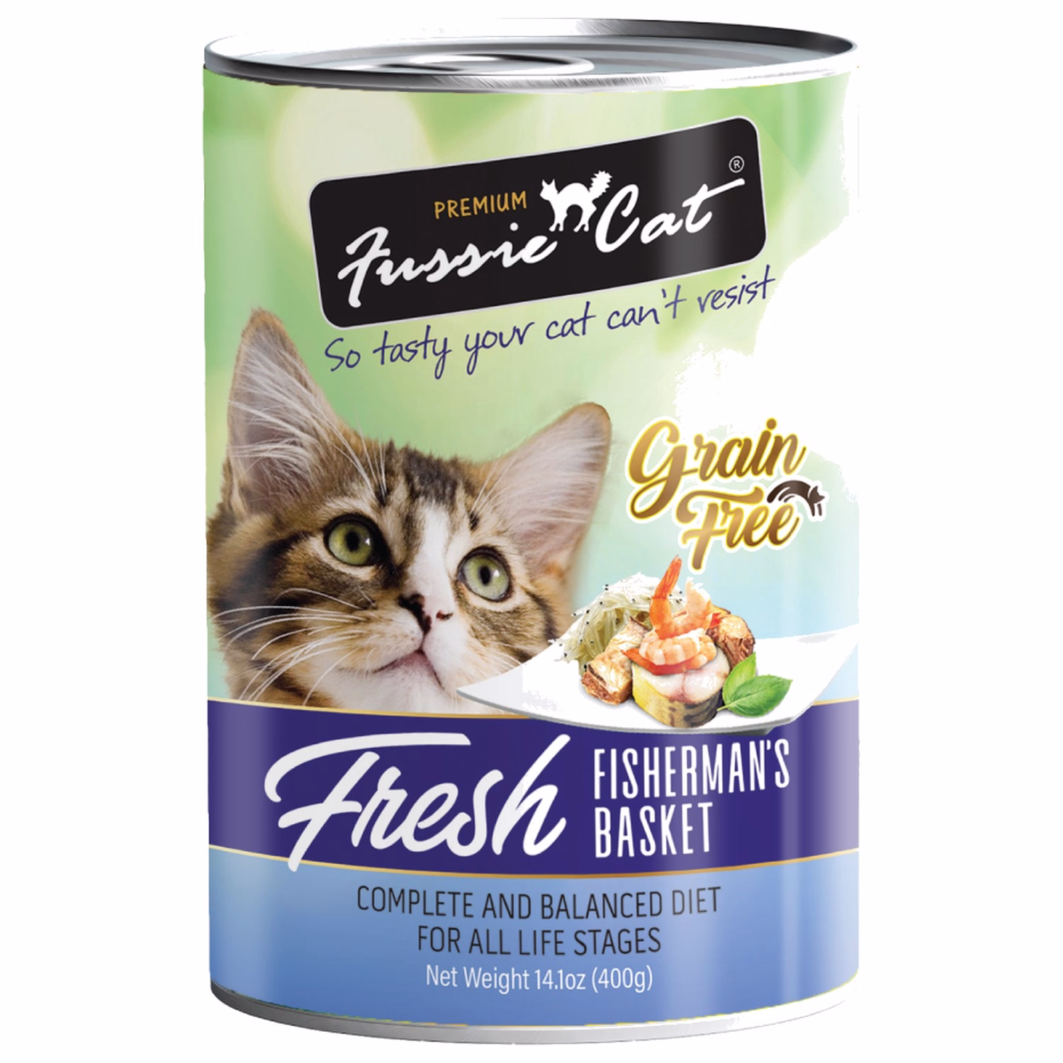 Fussie Cat Can - Fresh Fisherman Basket 400g