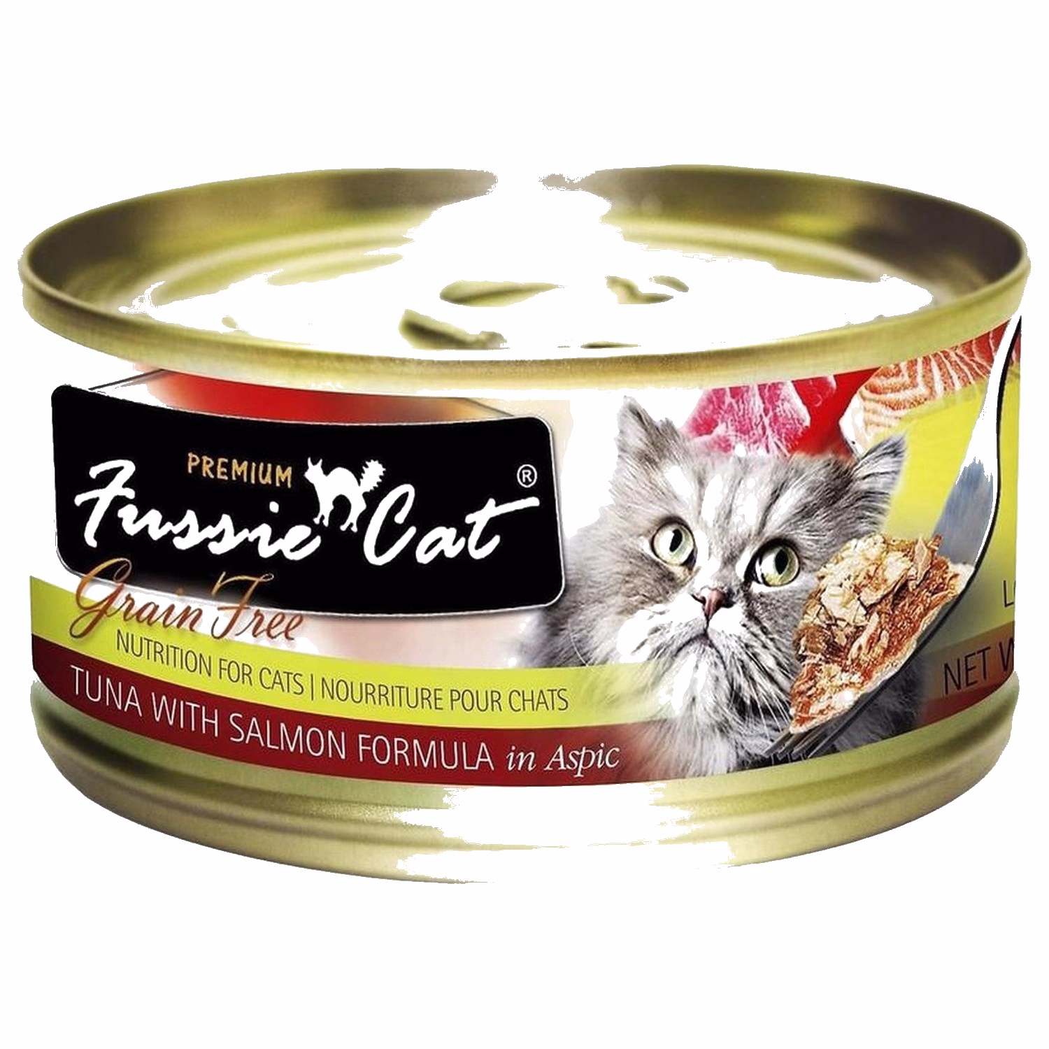 Fussie Cat 高竇貓濕糧 - 黑鑽 - 吞拿魚三文魚 80g