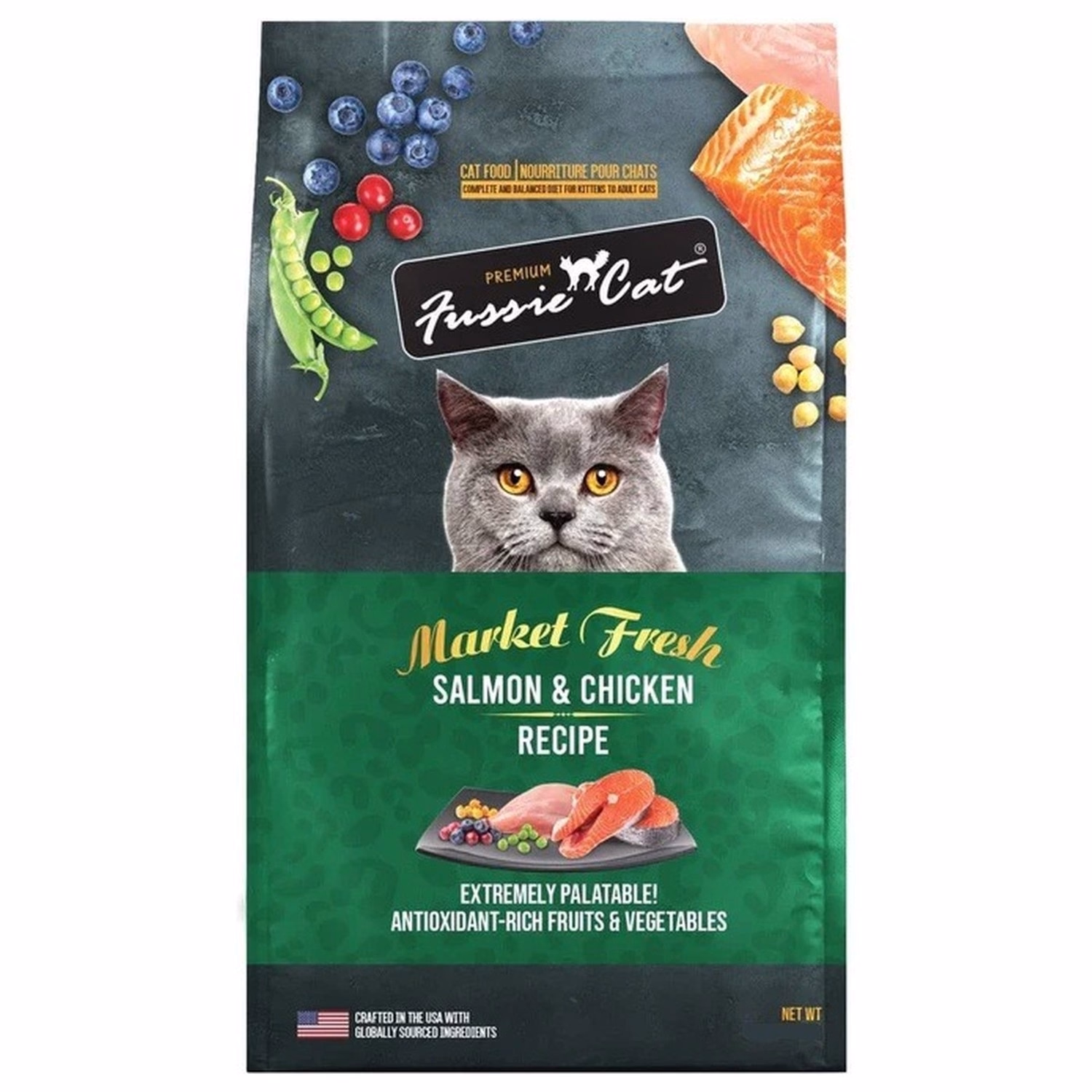 Fussie Cat 美國高竇貓貓乾糧 - 無穀物 - 三文魚及雞肉配方