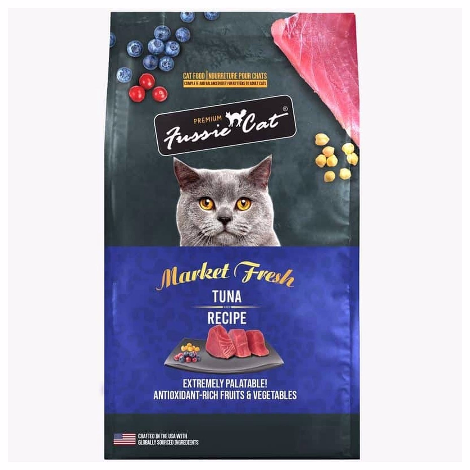 Fussie Cat 美國高竇貓貓乾糧 - 無穀物 - 吞拿魚配方