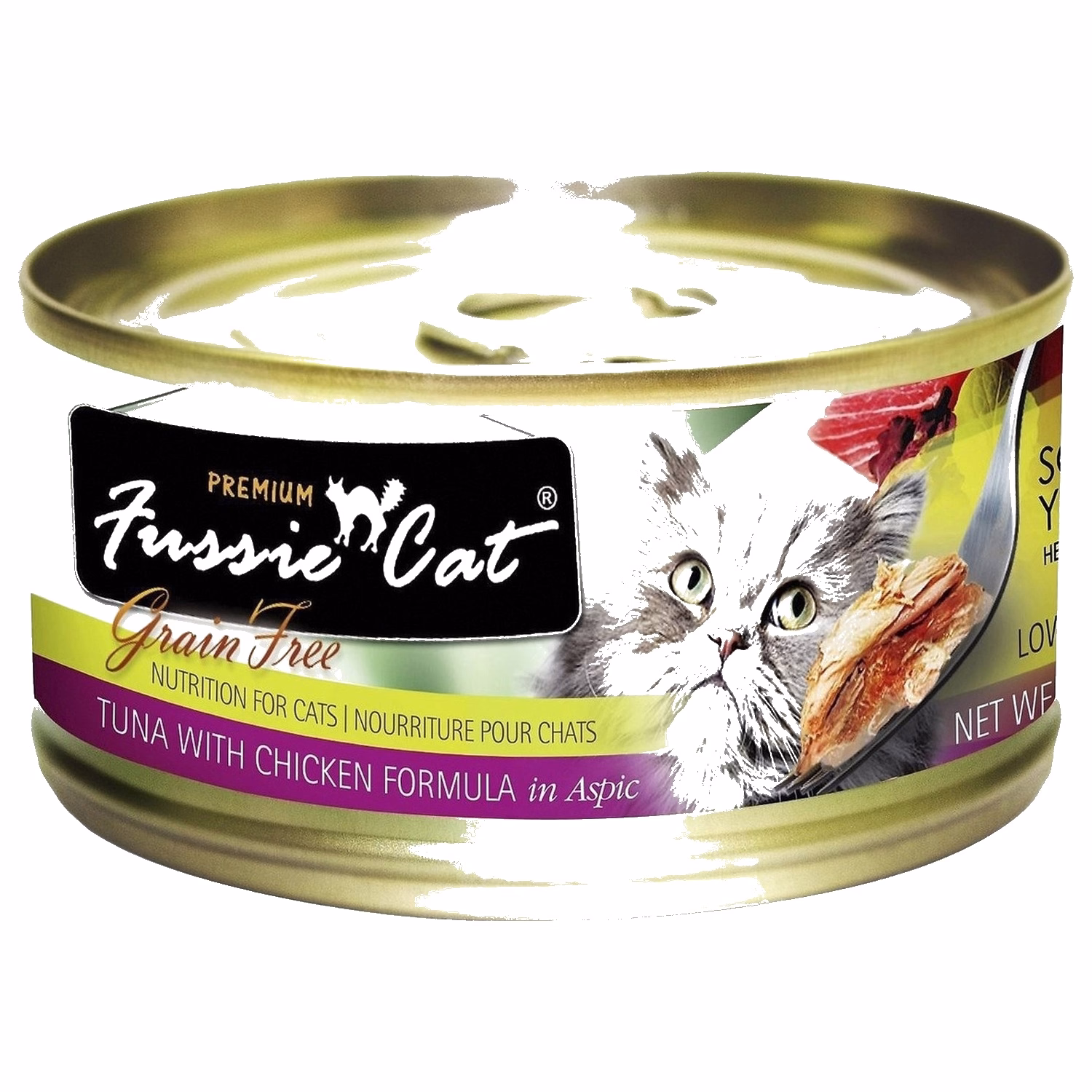 Fussie Cat 高竇貓濕糧 - 黑鑽 - 吞拿魚雞肉 80g
