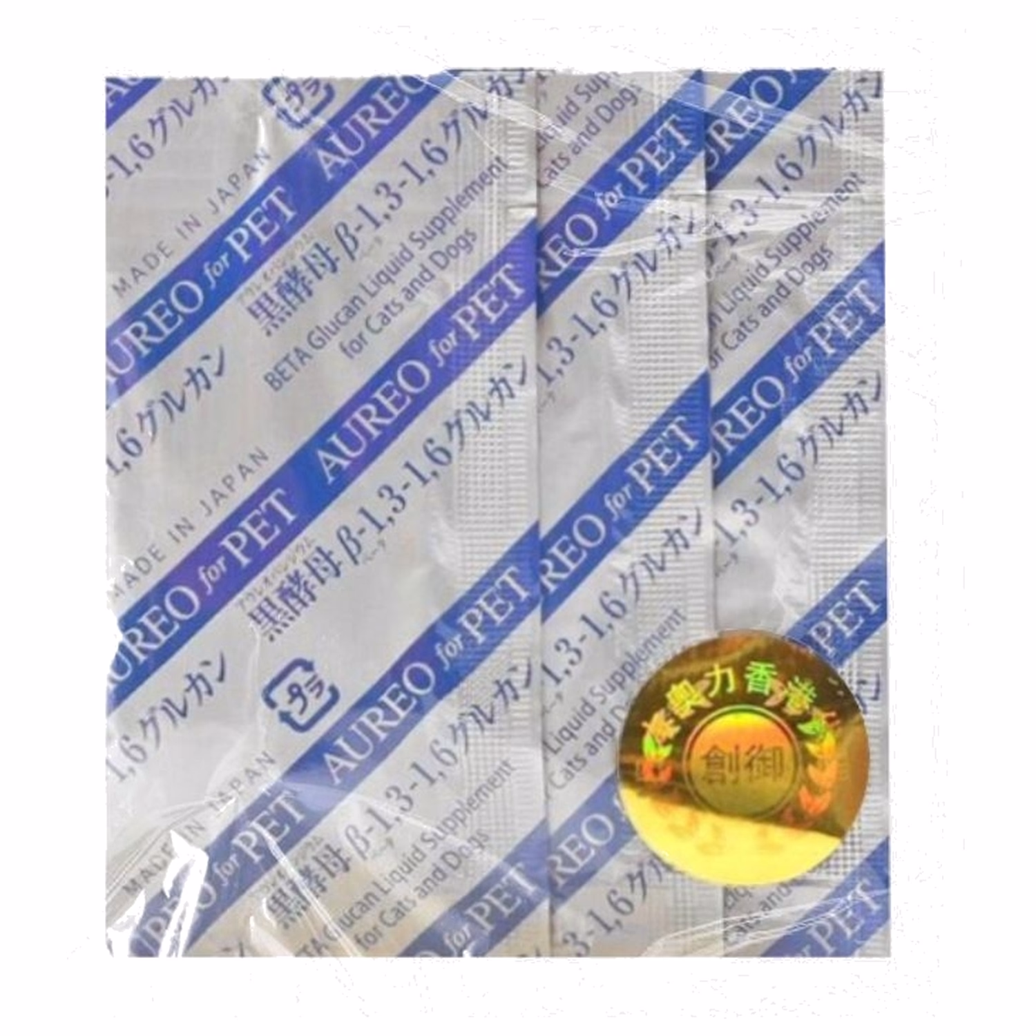 Aureo日本黑酵母 Beta-Glucan 培養液貓狗營養補充品 6ml x 3包裝