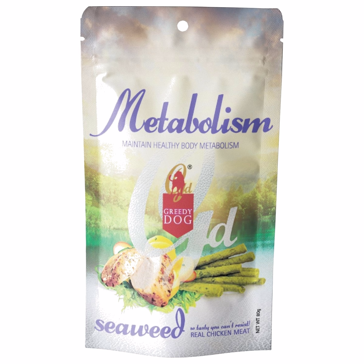 Greedy Dog Treat - Metabolism - Chicken Stick with Seaweed 80g