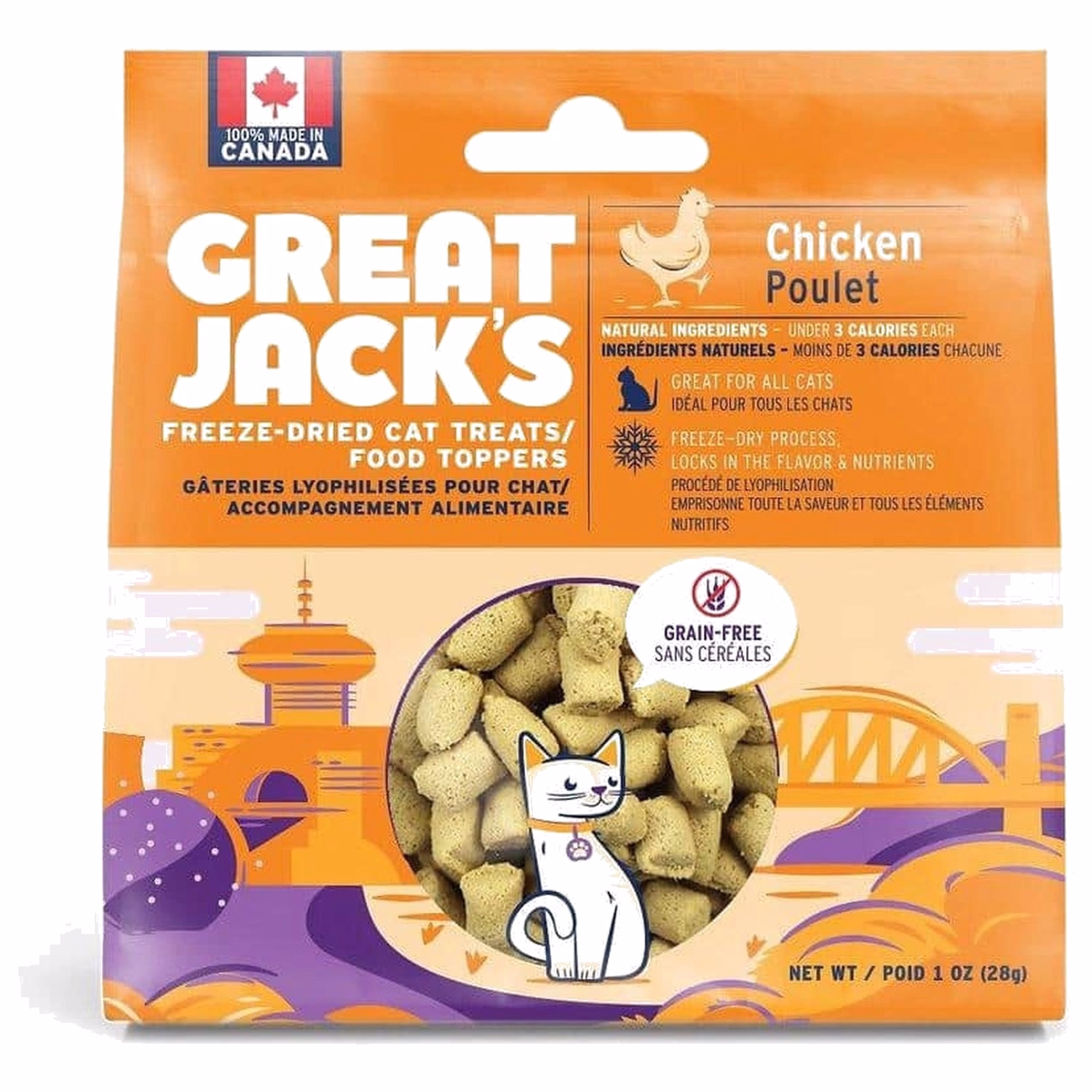 Great Jacks貓小食 - 100%凍乾脫水雞肉