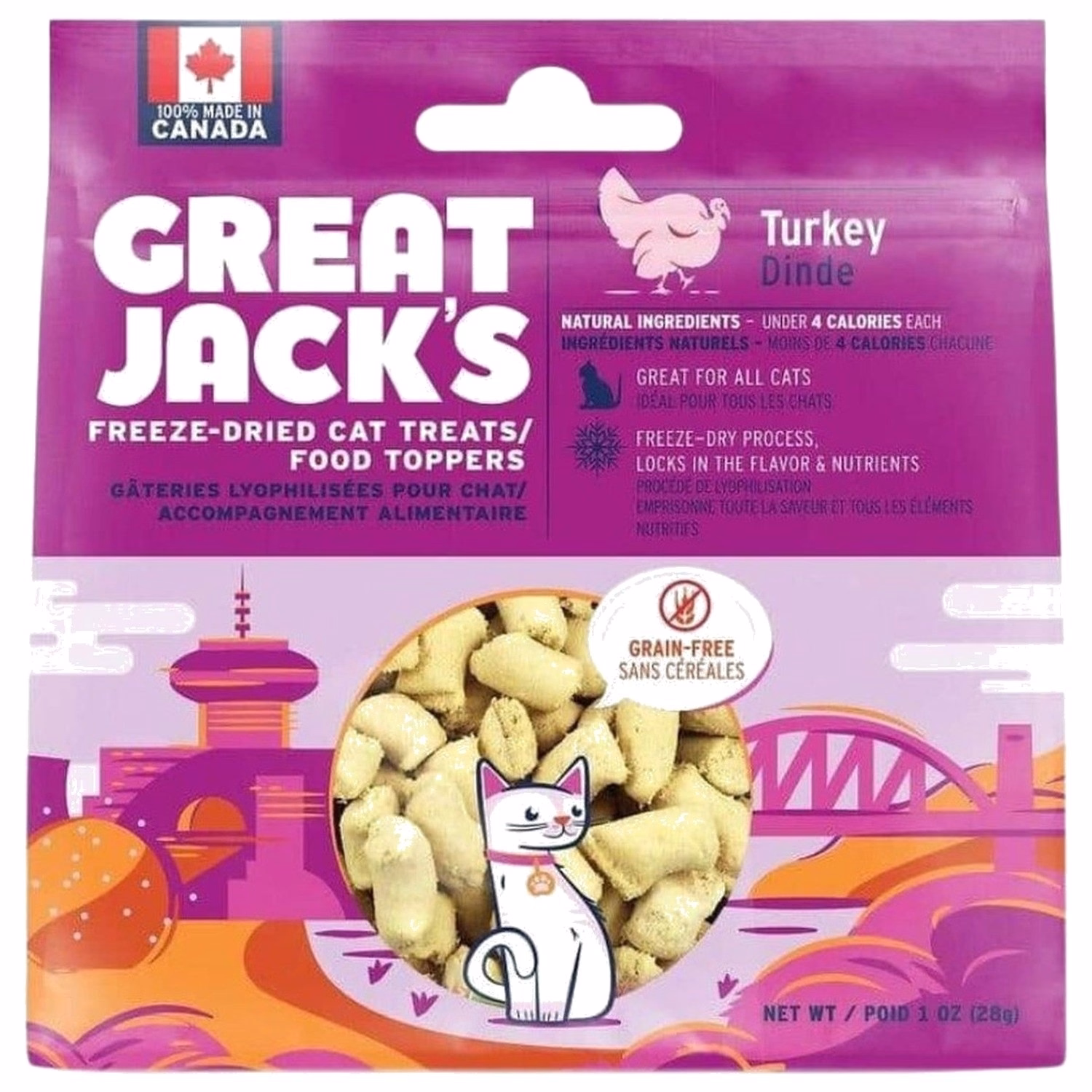 Great Jacks貓小食 - 100%凍乾脫水火雞 1oz