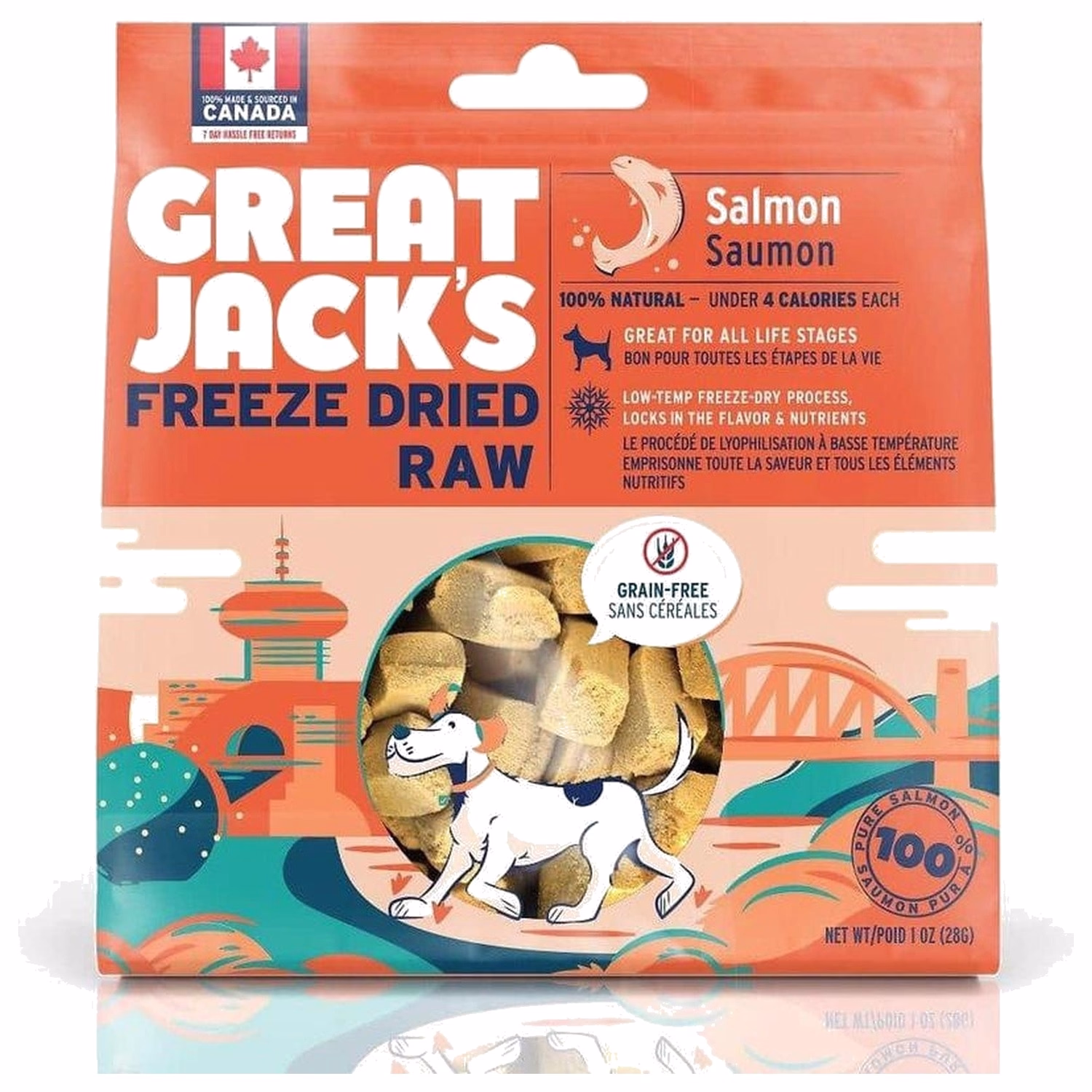 Great Jacks狗小食 - 100%凍乾脫水三文魚 1oz