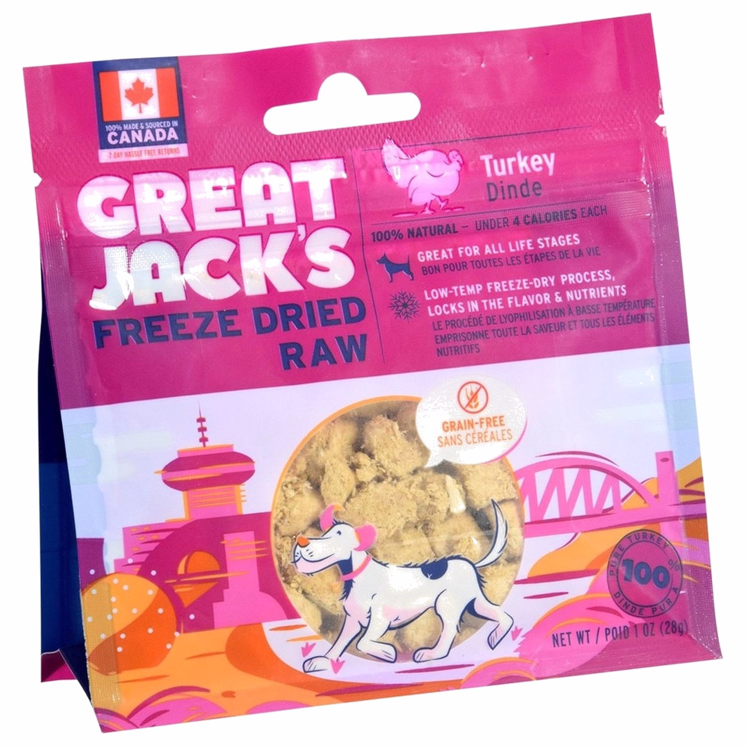 Great Jacks狗小食 - 100%凍乾脫水火雞 1oz
