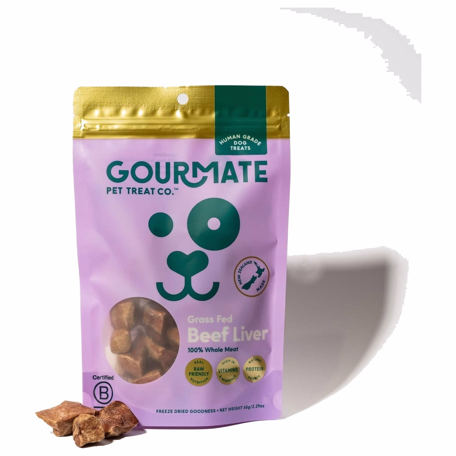 Gourmate Dog Treats - Freeze Dried Beef Liver 65g