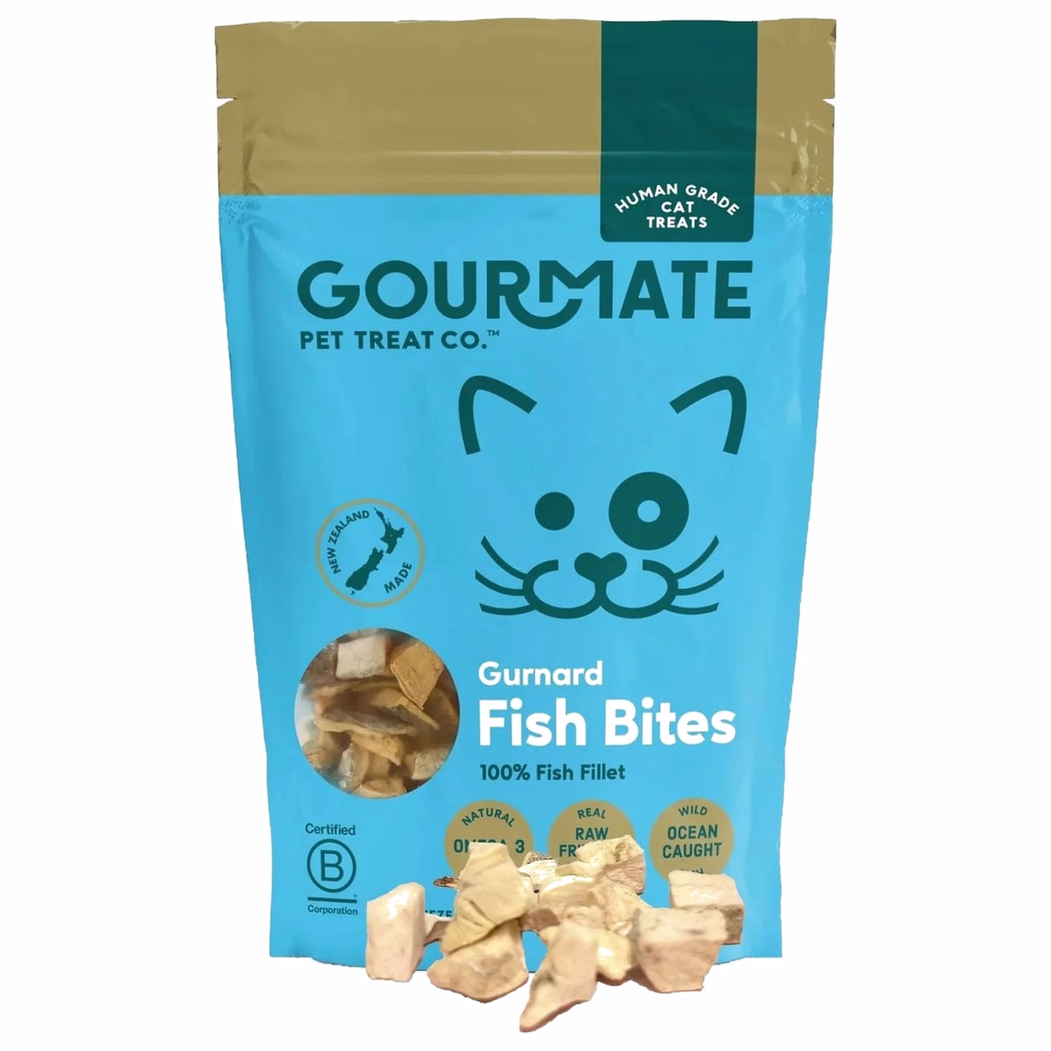 Gourmate Cat Treats - Freeze Dried Gurnard Fillet 25g