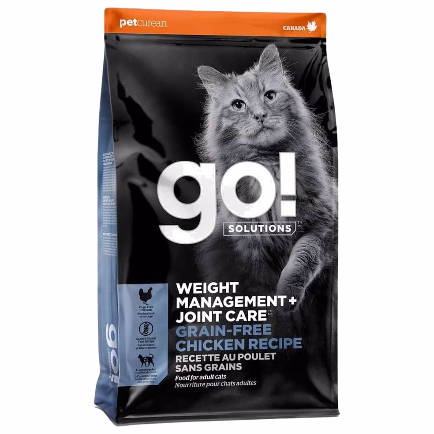 Go! SOLUTIONS Cat Food - Weight Management & Joint - Grain Free Chicken 3lb