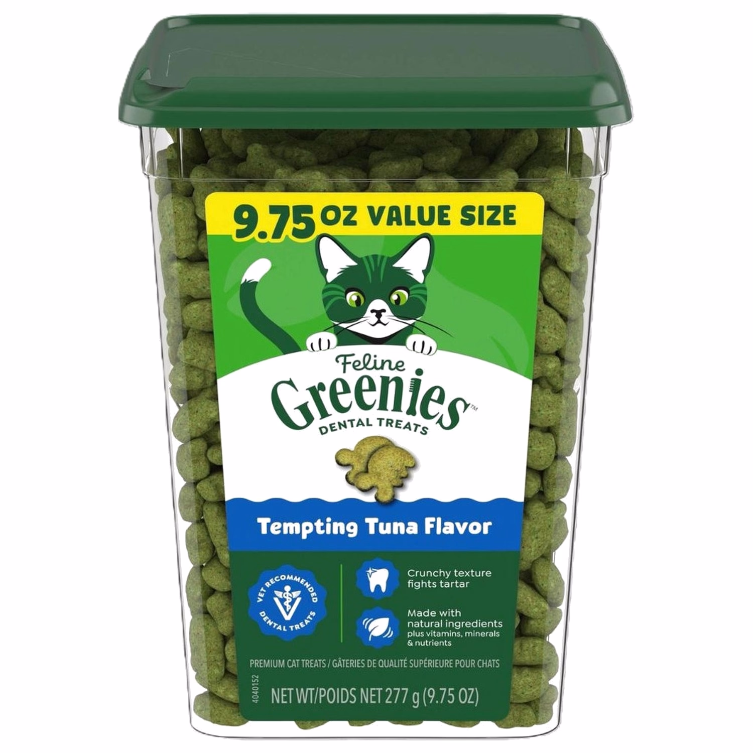 Greenies 貓小食 - 吞拿魚味珍寶桶 9.75oz