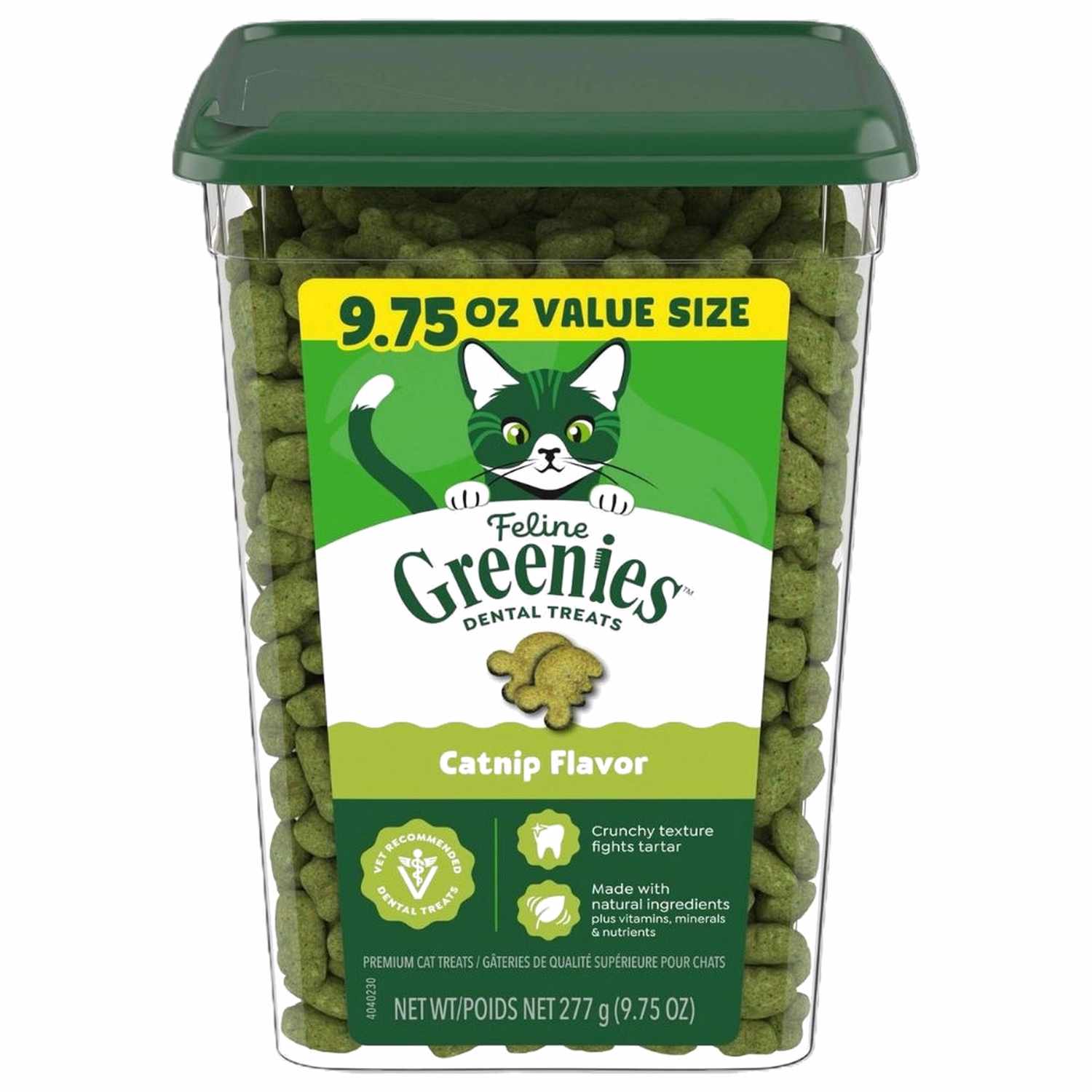 Greenies 貓小食 - 貓草味珍寶桶 9.75oz