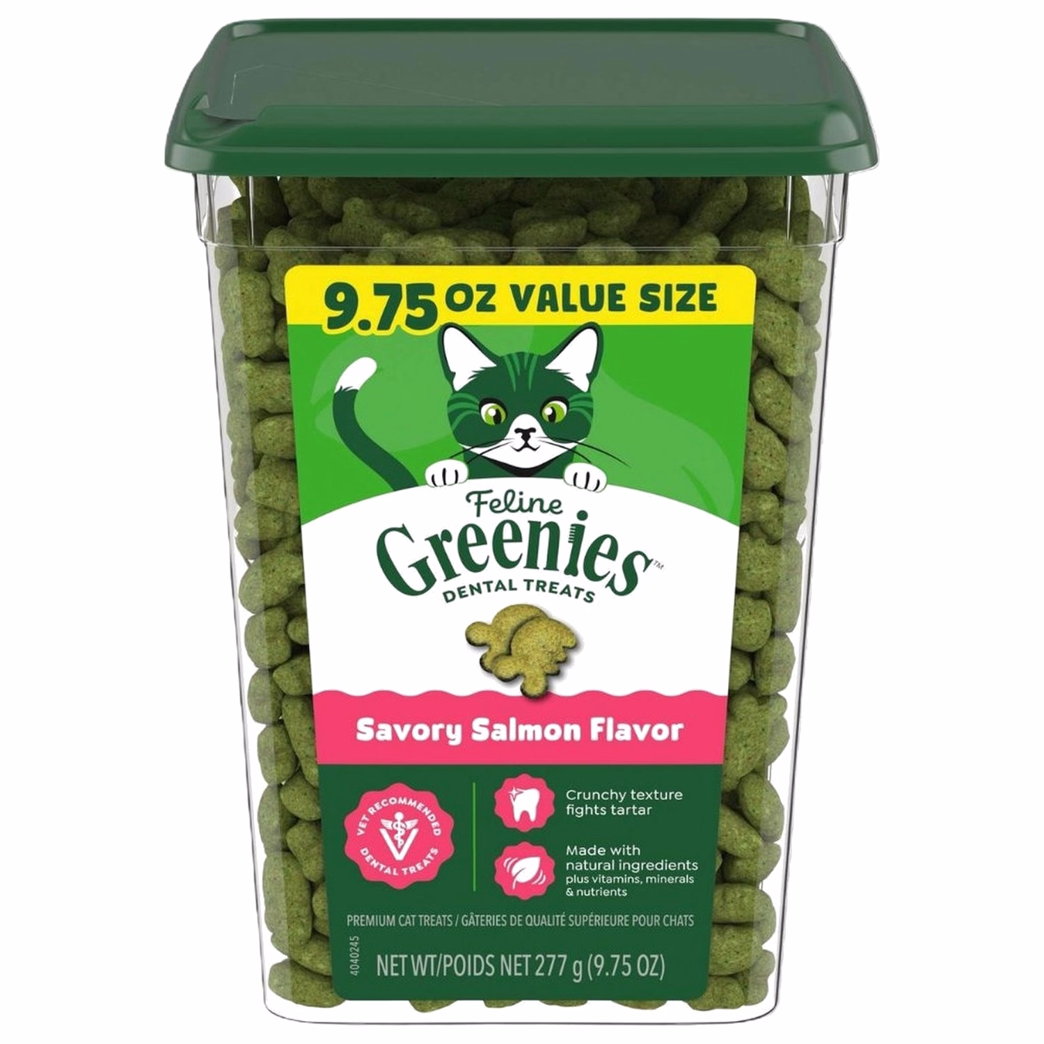 Greenies 貓小食 - 三文魚味珍寶桶 9.75oz