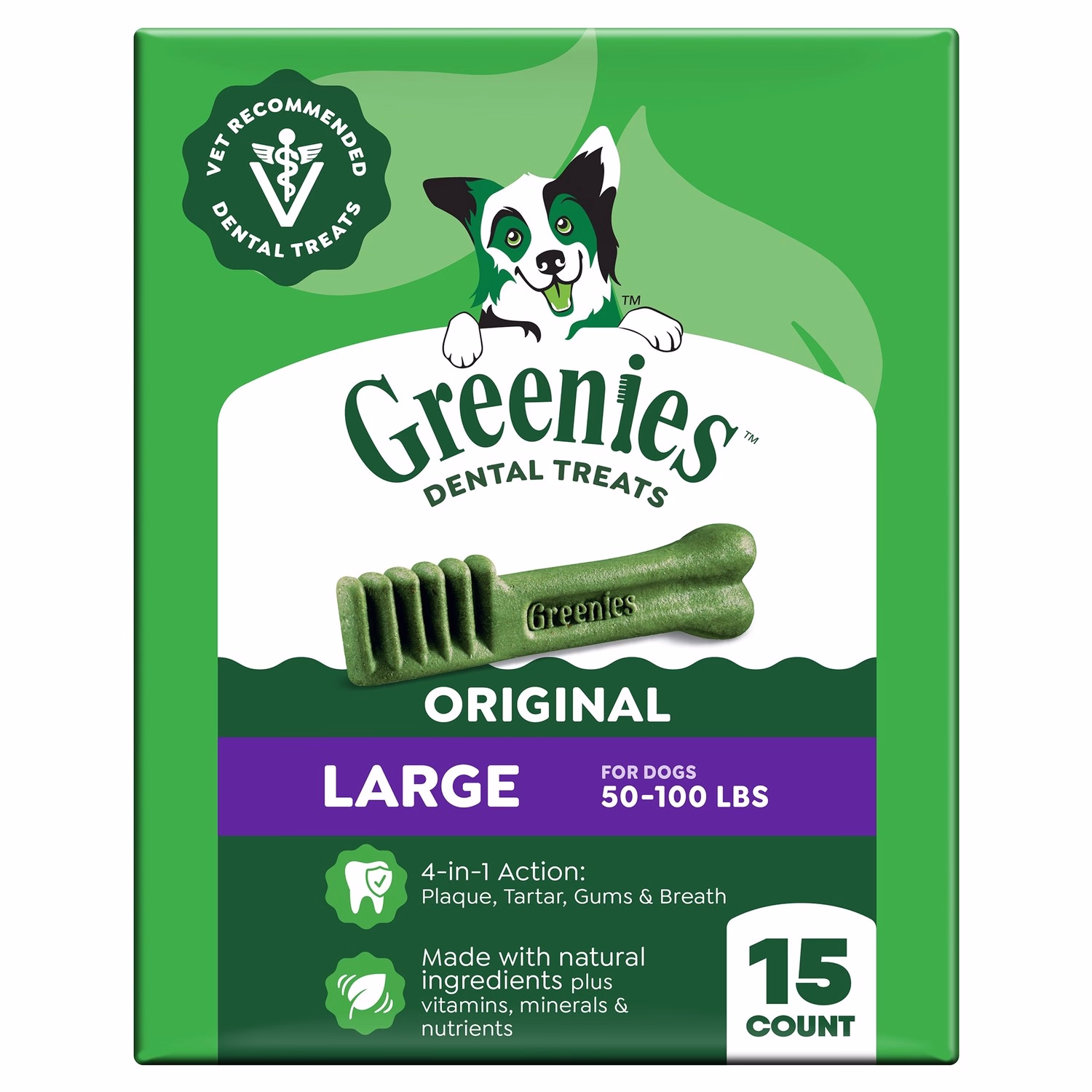 GREENIES 潔齒骨 Large 50-100磅犬用 24oz (15支)