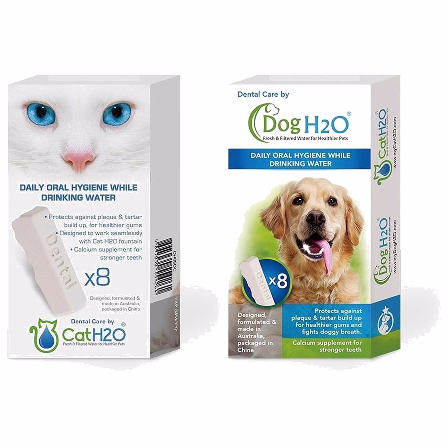 Cat / Dog H2O 貓狗用水機專用除口氣劑 (8 粒裝)
