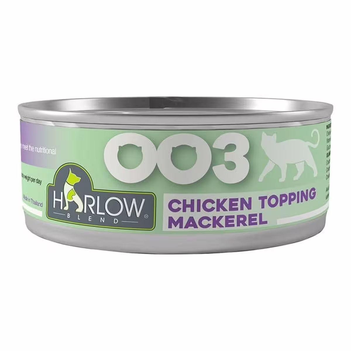 Harlow Blend Cat Wet Food - Grain Free Chicken in Gravy Topping Mackerel 80g