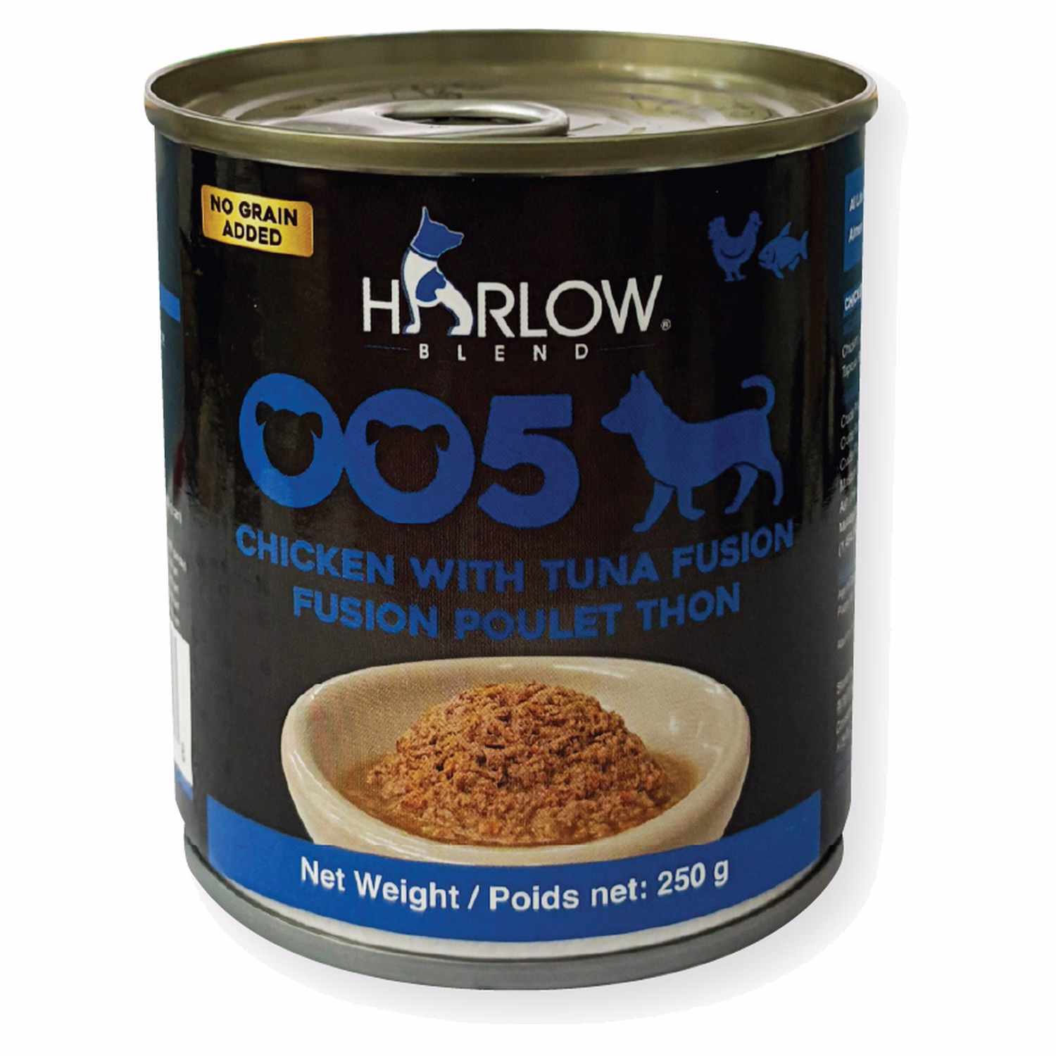 Harlow Blend 楓葉 犬用濕糧 - OO5 雞肉+吞拿魚罐 250g