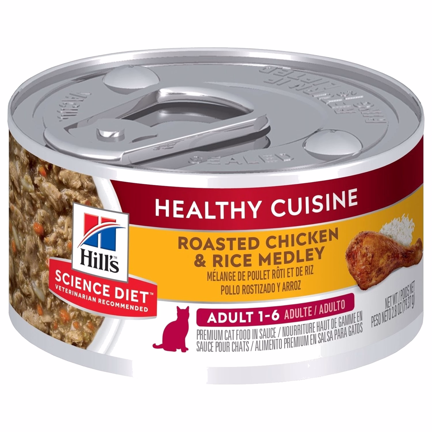 Hills Cat Can - Science Diet Adult Roasted Chicken & Rice Medley 2.8oz