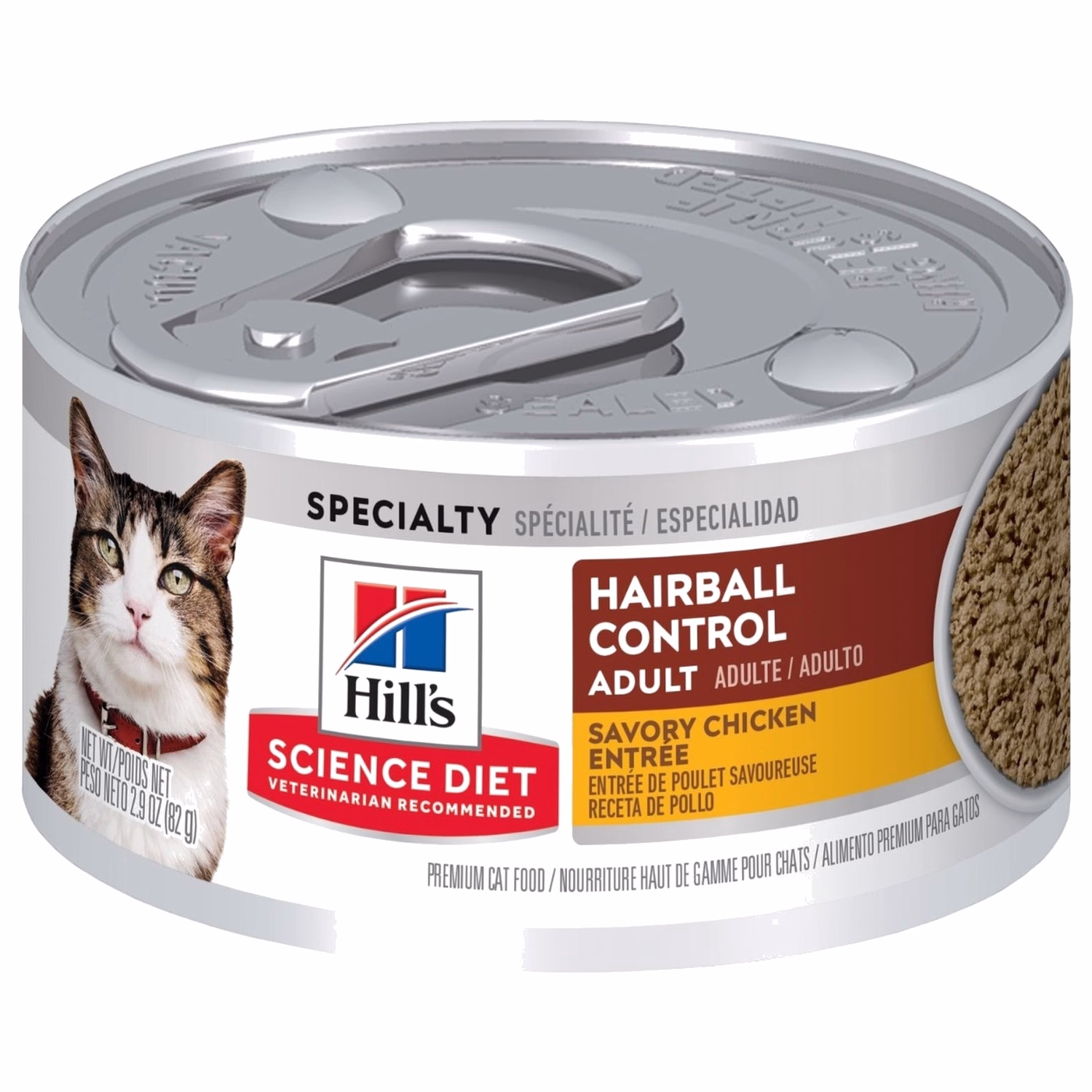 Hills Cat Can - Science Diet  Hairball Control - Savory Chicken Entree 2.9oz - EXP 31-10-2026