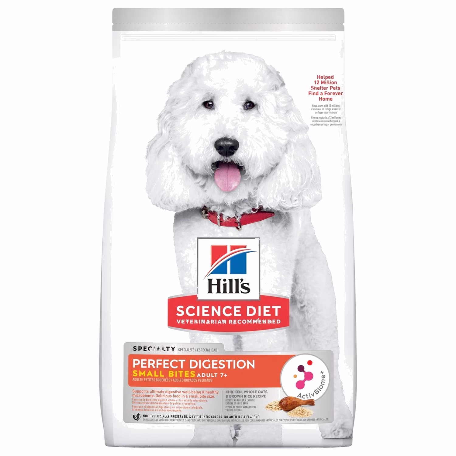 Hills 希爾思狗乾糧 - 高齡犬7+完美消化 細粒 雞肉、糙米及全燕麥 3.5lb
