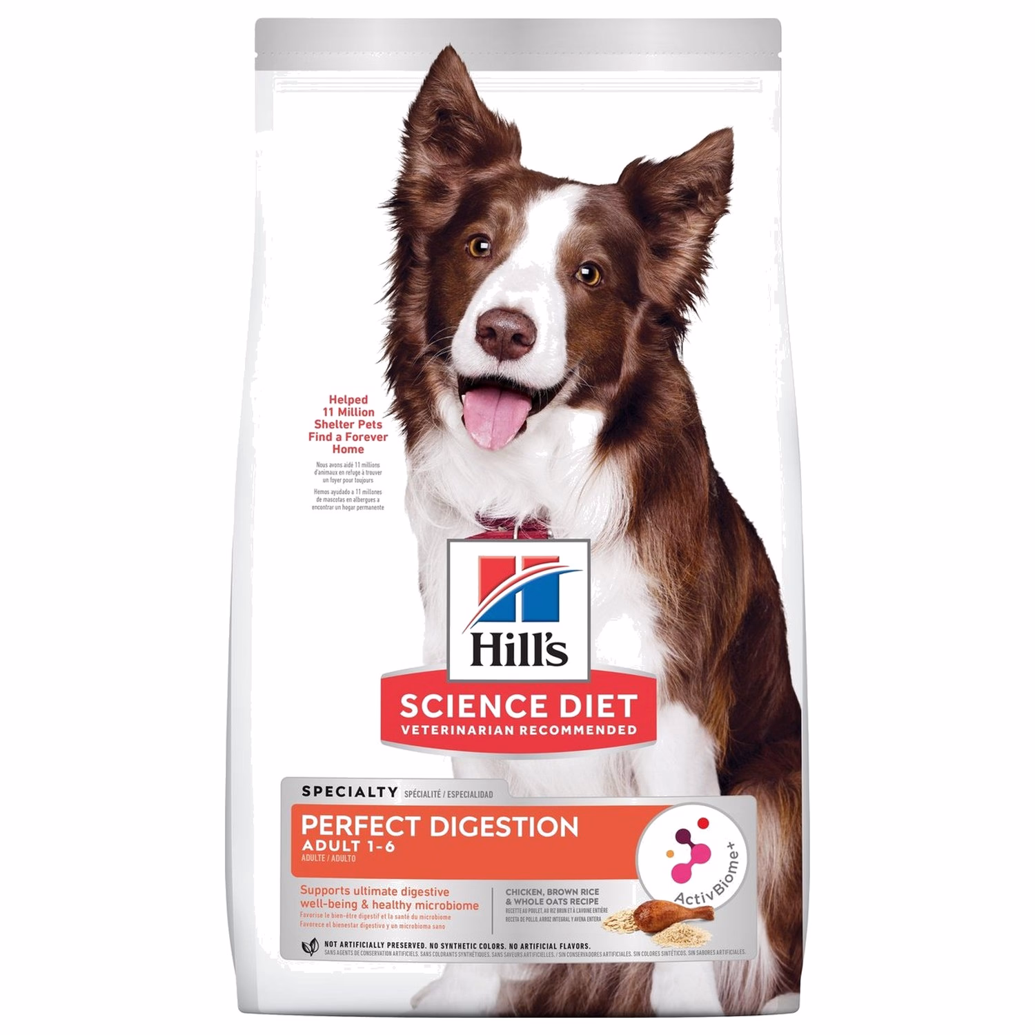 Hills Science Diet Dog Food - Perfect Digestion Chicken Brown Rice & Whole Oats 3.5lb