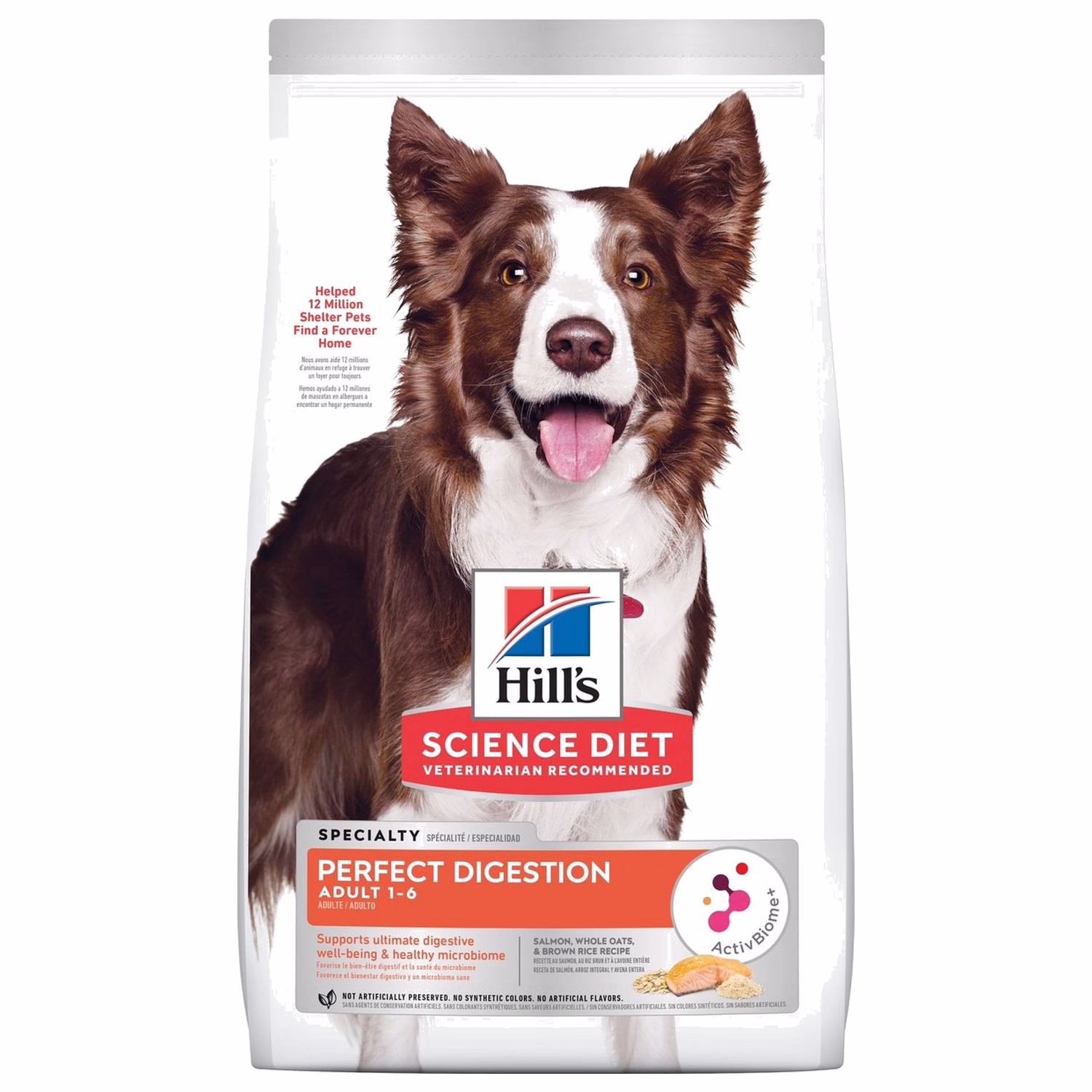 Hills Science Diet Dog Food - Perfect Digestion - Salmon, Brown Rice & Whole Oats 3.5lb