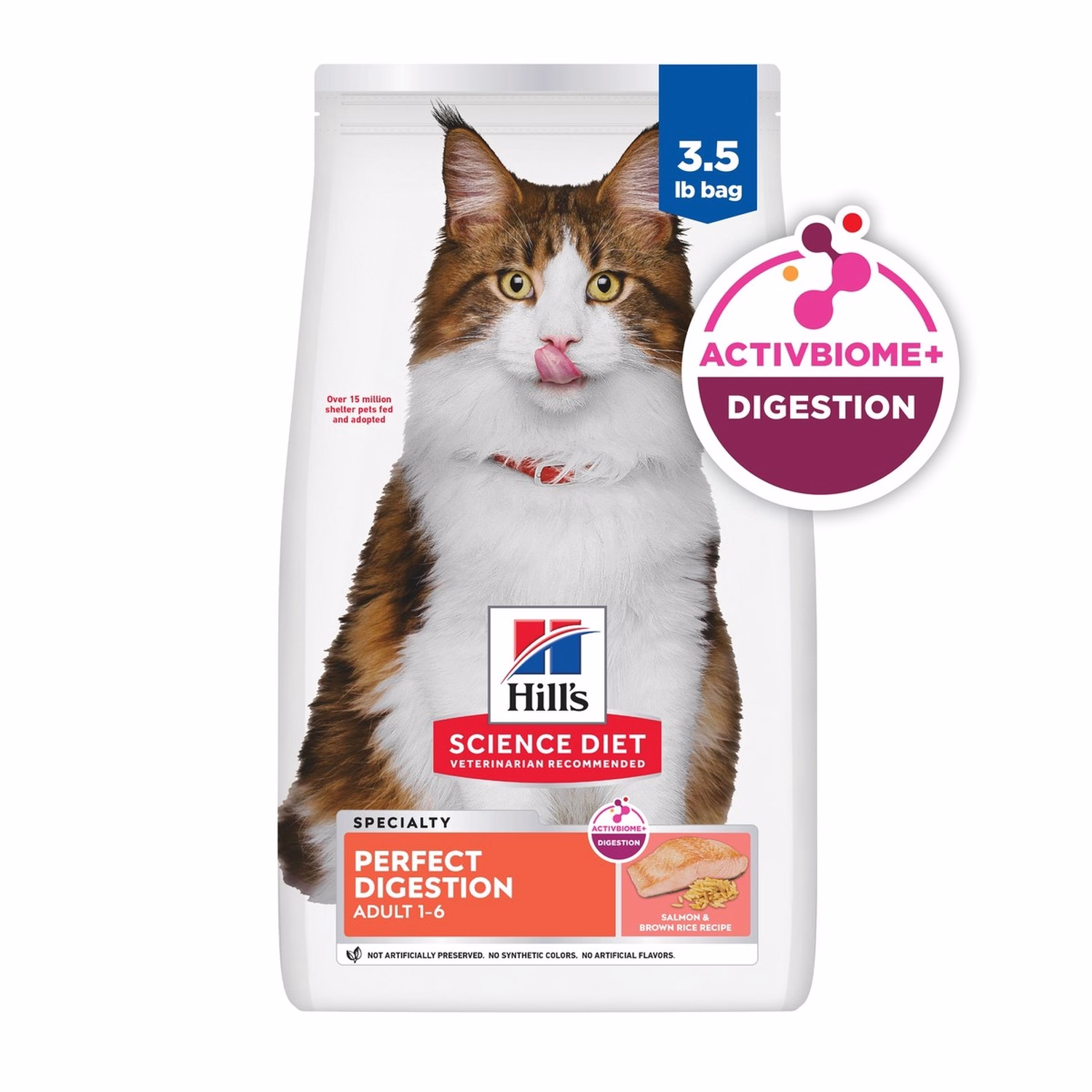 Hills Science Diet Cat Food - Perfect Digestion Salmon, Brown Rice & Whole Oats 3.5lb