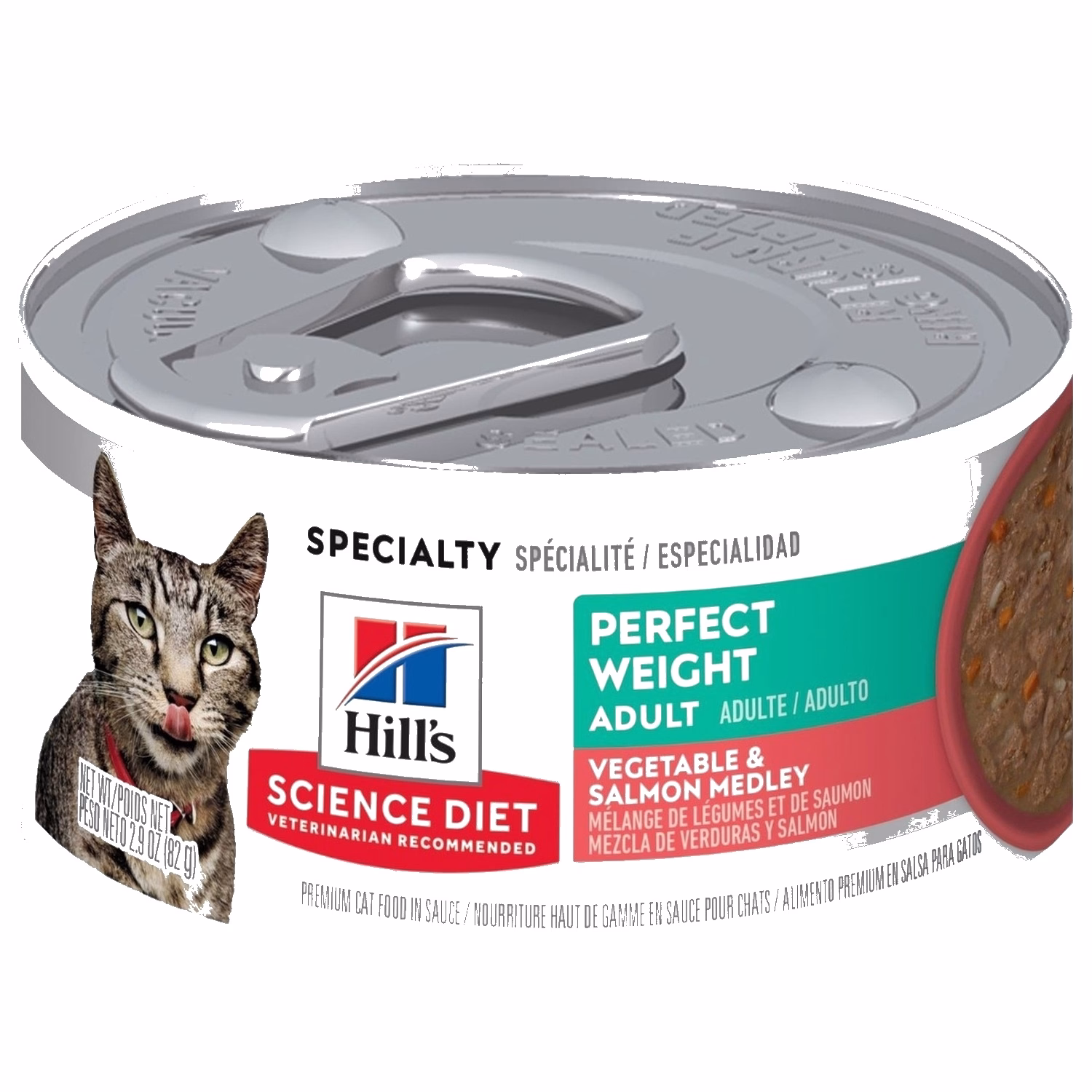 Hills Cat Can - Science Diet Perfect Weight - Vegetable & Salmon Medley 2.9oz