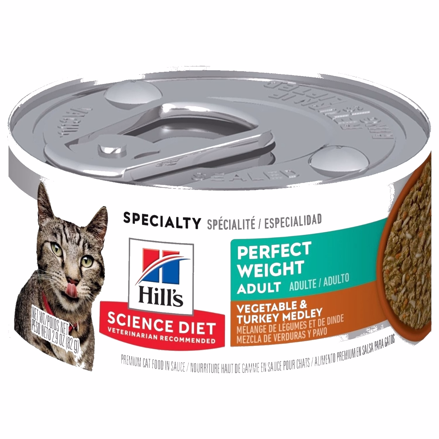 Hills Cat Can - Science Diet Perfect Weight - Vegetable & Turkey Medley 2.9oz