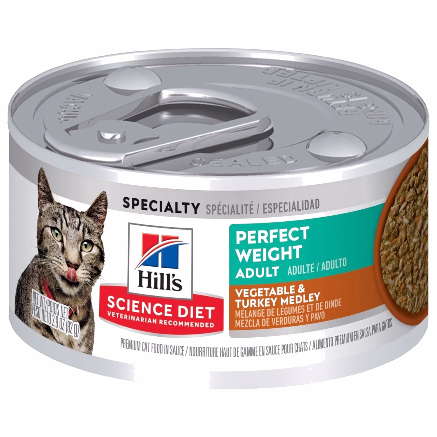 Hills Cat Can - Science Diet Perfect Weight - Vegetable & Turkey Medley 2.9oz