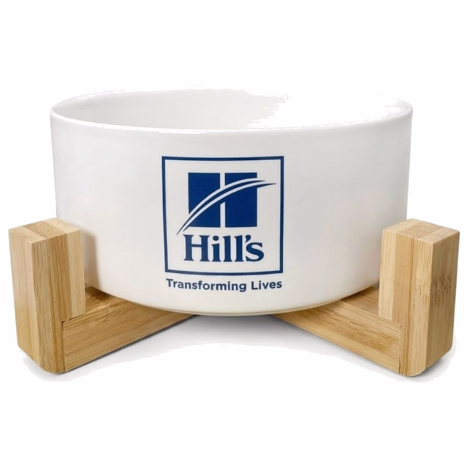 Hills 寵物陶瓷碗連木製底座 (寬15cm x 高7cm)