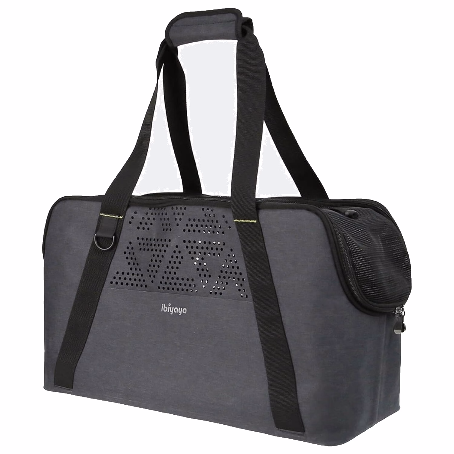 IBIYAYA Dachshund Breezy Wanderer Fur-Free Pet Tote Bag - Grey
