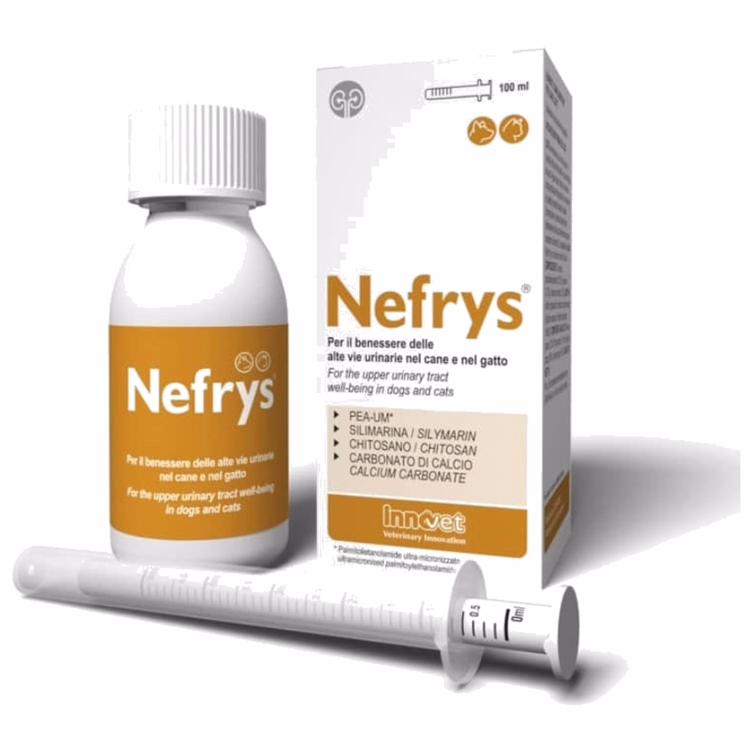 Innovet 意諾膚 – Nefrys 狗與貓上尿路支持補充劑 100ml