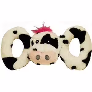 Jolly Pets Dog Toy - Tug-A-Mal - Cow - Large: 5 x 4 x 14.5 Inch