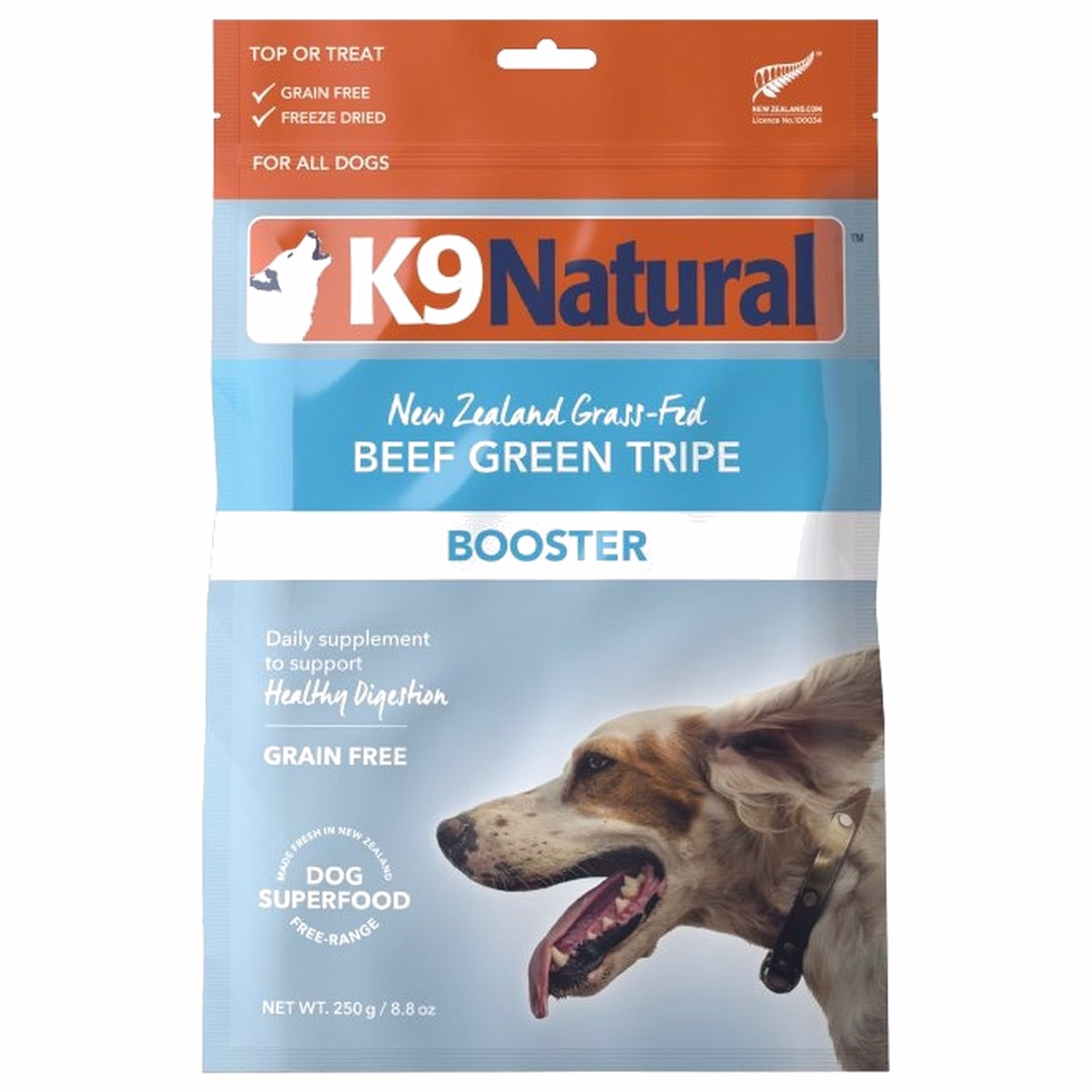 K9 Natural凍乾脫水狗乾糧 - 牛草胃營養補品 250g