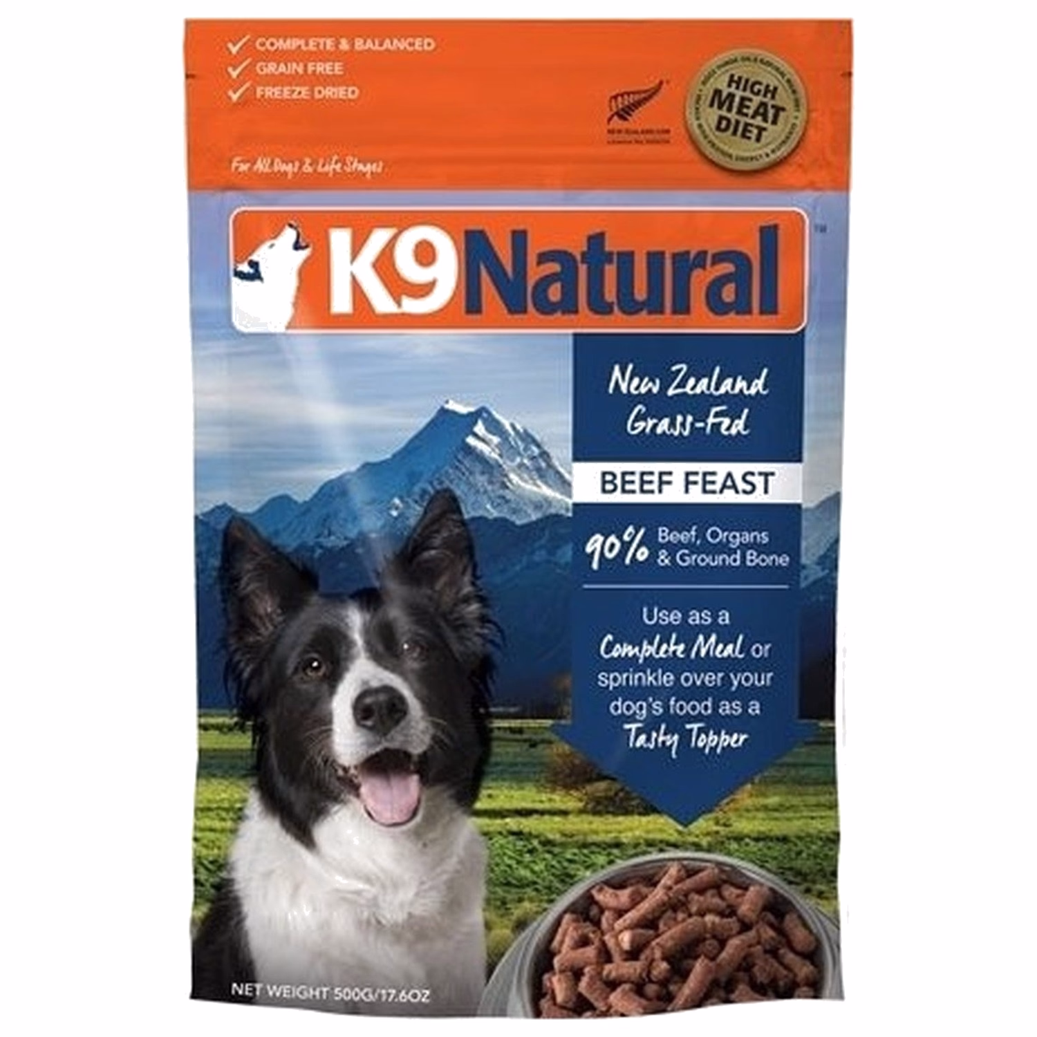K9 Natural 凍乾脫水狗乾糧 - 牛肉盛宴配方