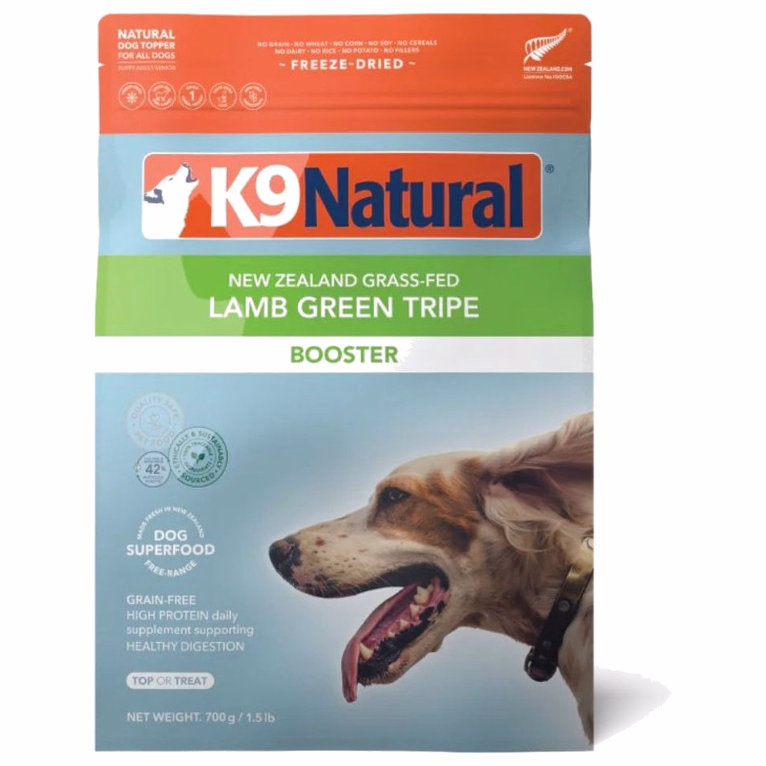 K9 Natural Dog Food - Lamb Green Tripe Freeze Dried Booster