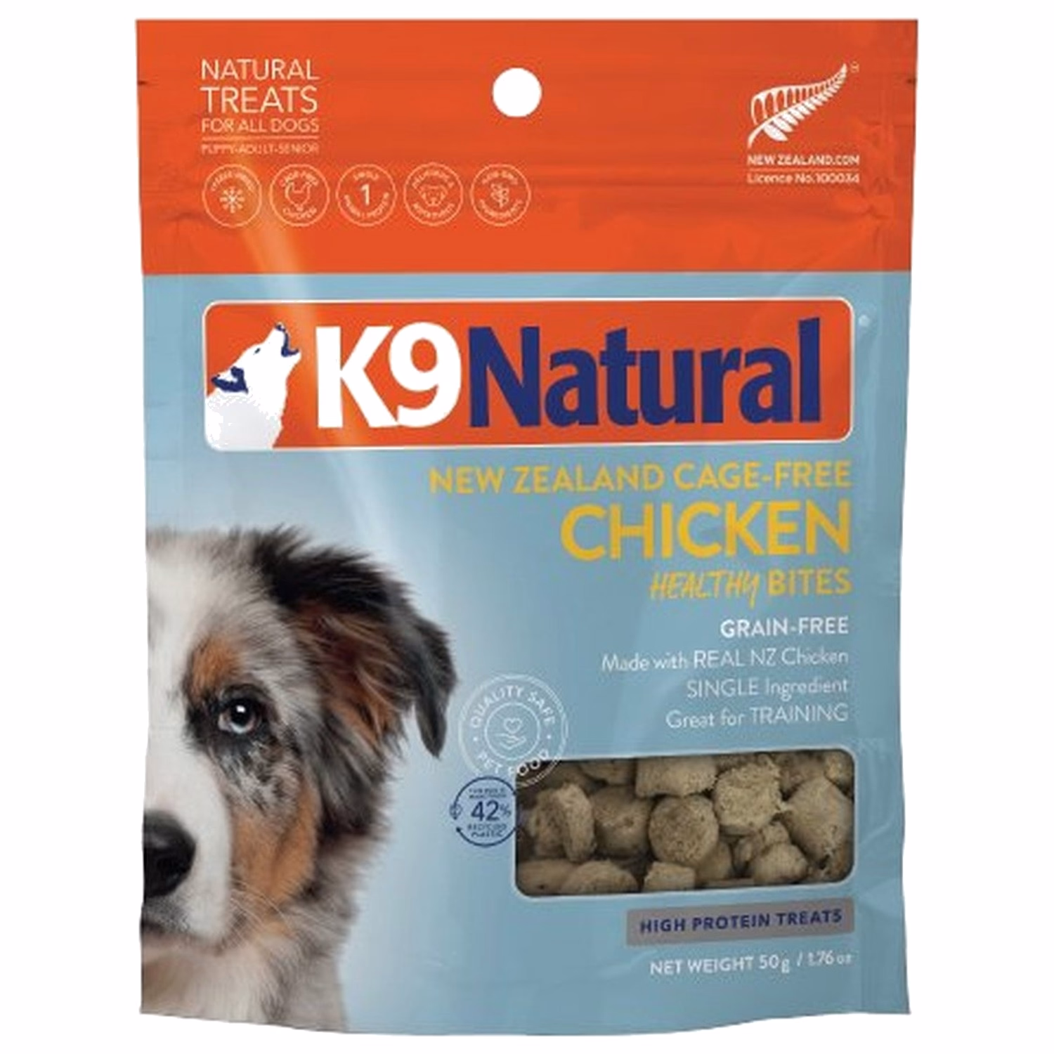 K9 Natural Dog Treat - Freeze Dried Healthy Bites Chicken 50g