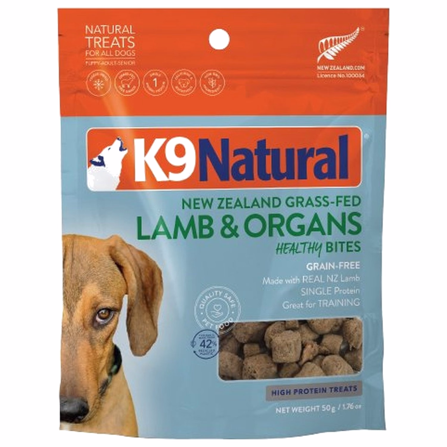 K9 Natural Dog Treat - Freeze Dried Healthy Bites Lamb 50g