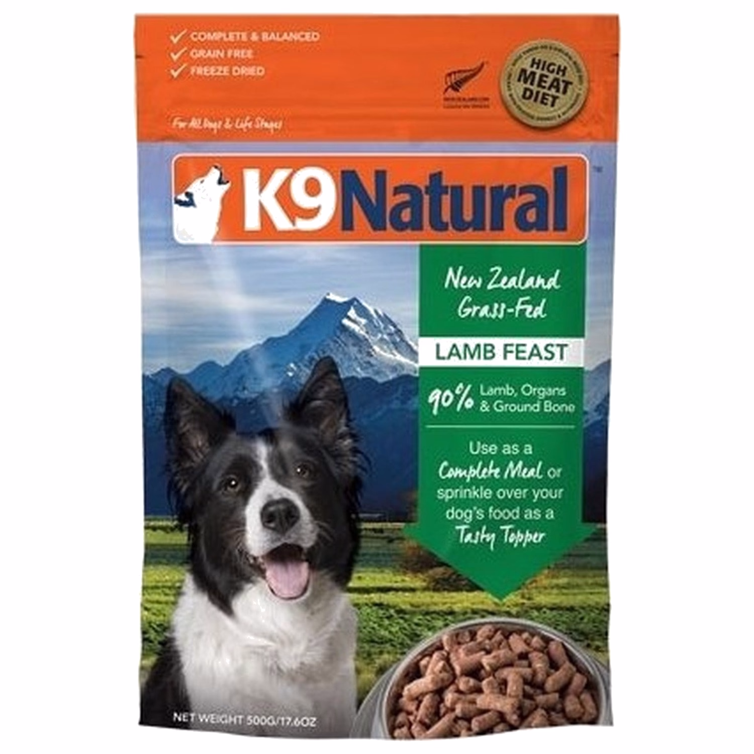 K9 Natural Freeze Dried Dog Food - Lamb Feast